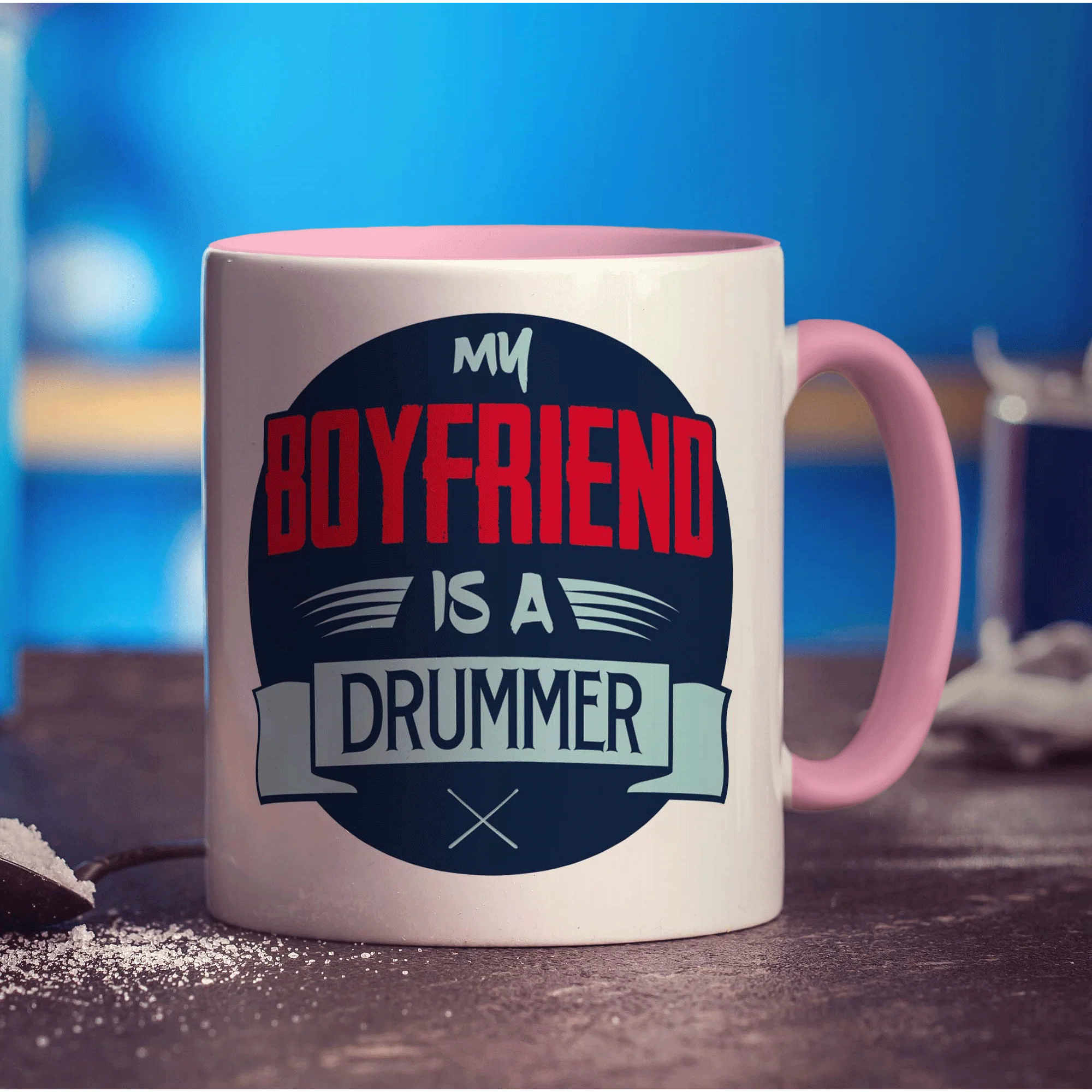 My Boyfriend is a Drummer Mug - Image 8