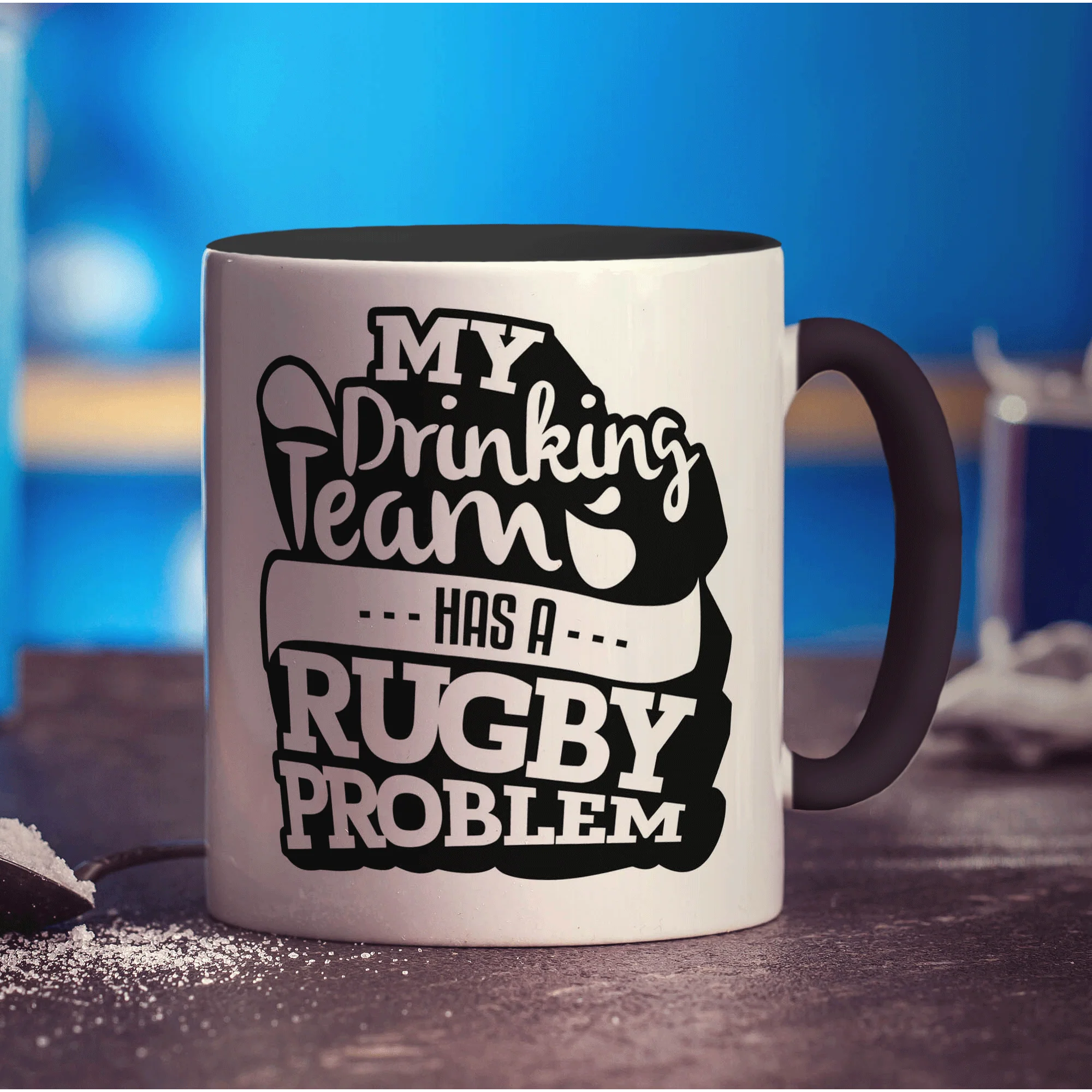 My Drinking Team Has a Rugby Problem Mug - Image 10