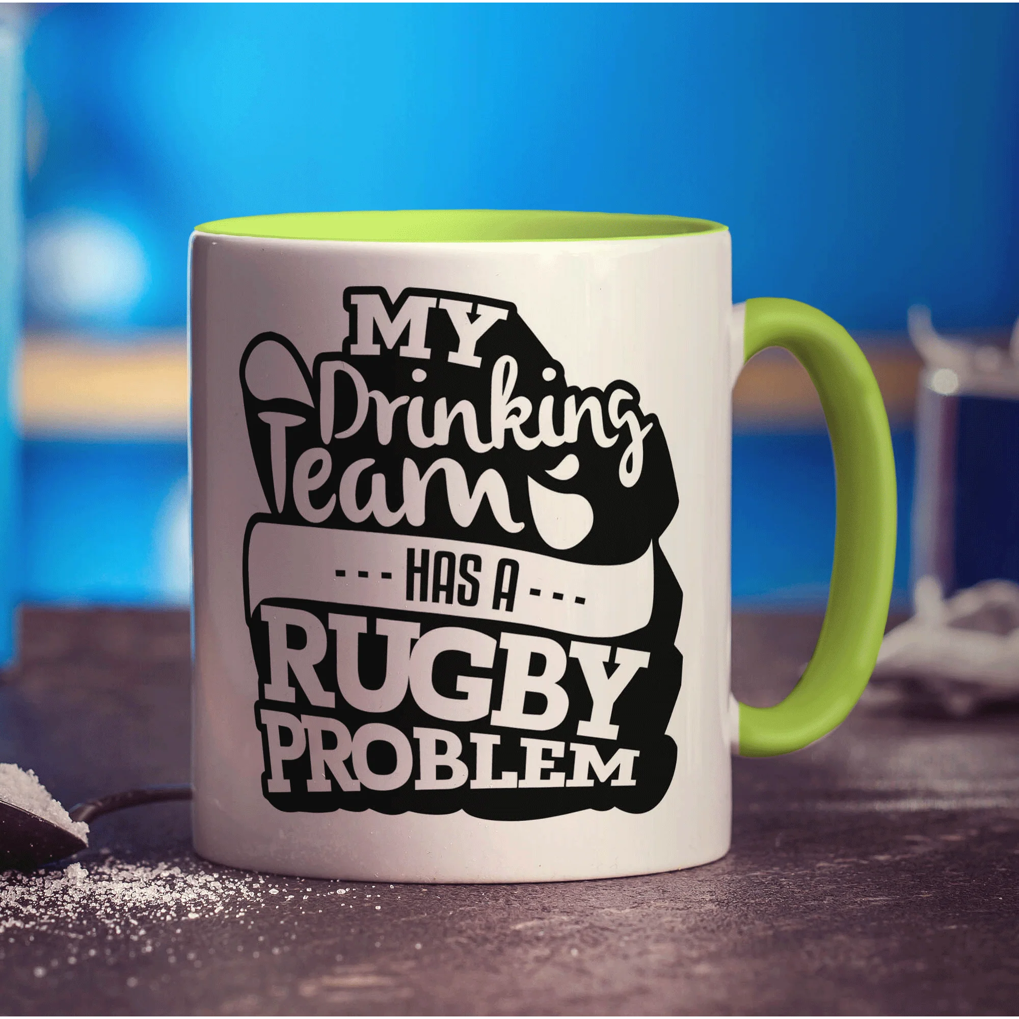 My Drinking Team Has a Rugby Problem Mug - Image 7