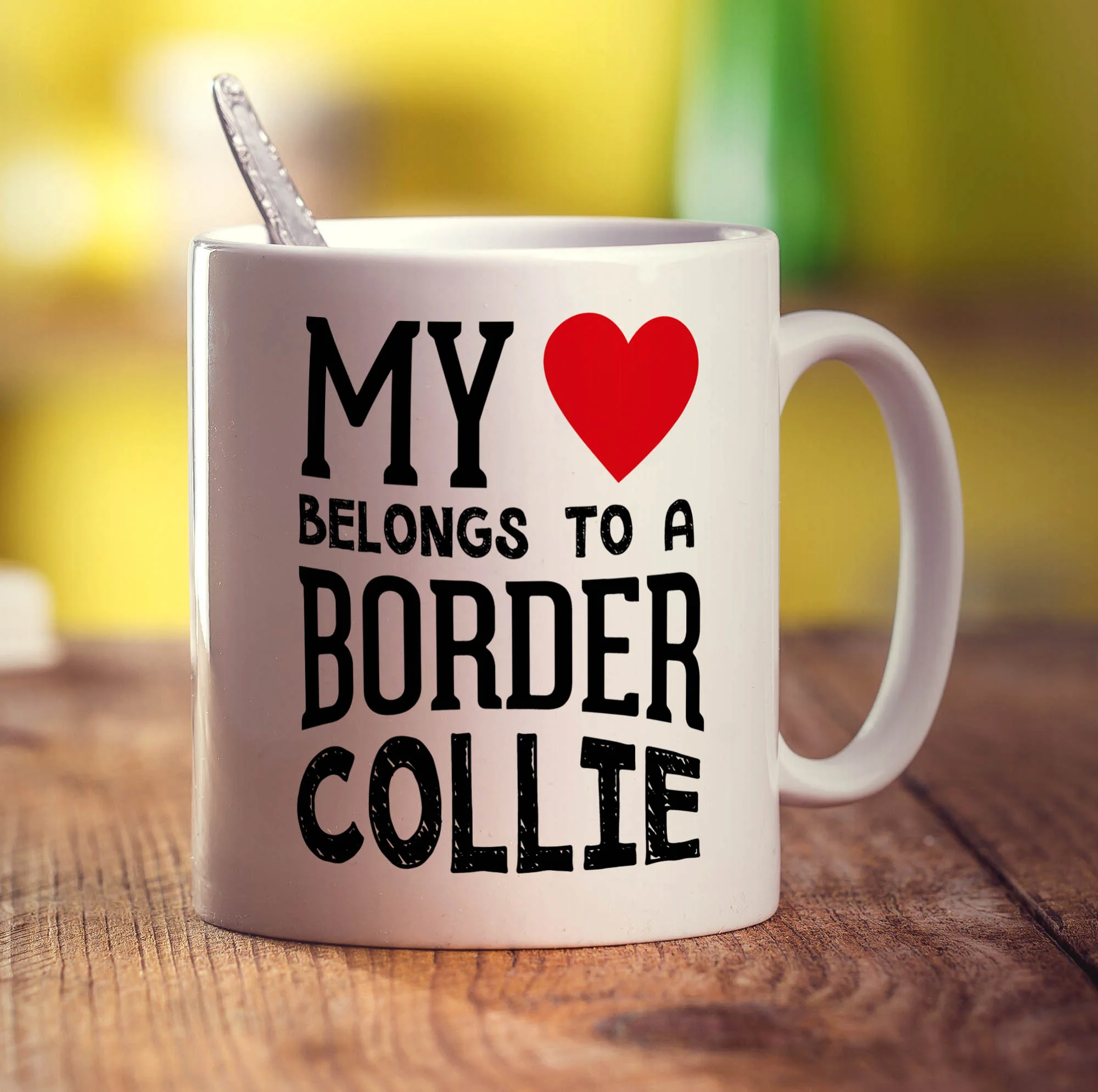 My Heart Belongs to a Border Collie Mug - Image 3