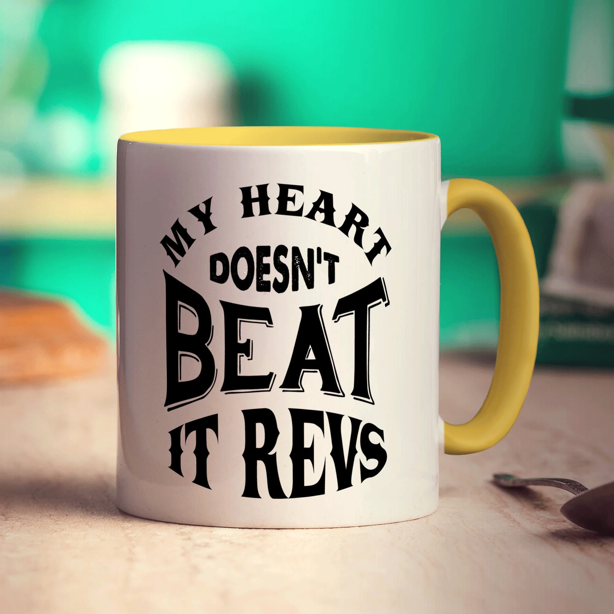 My Heart Doesn't Beat It Revs Mug - Image 5