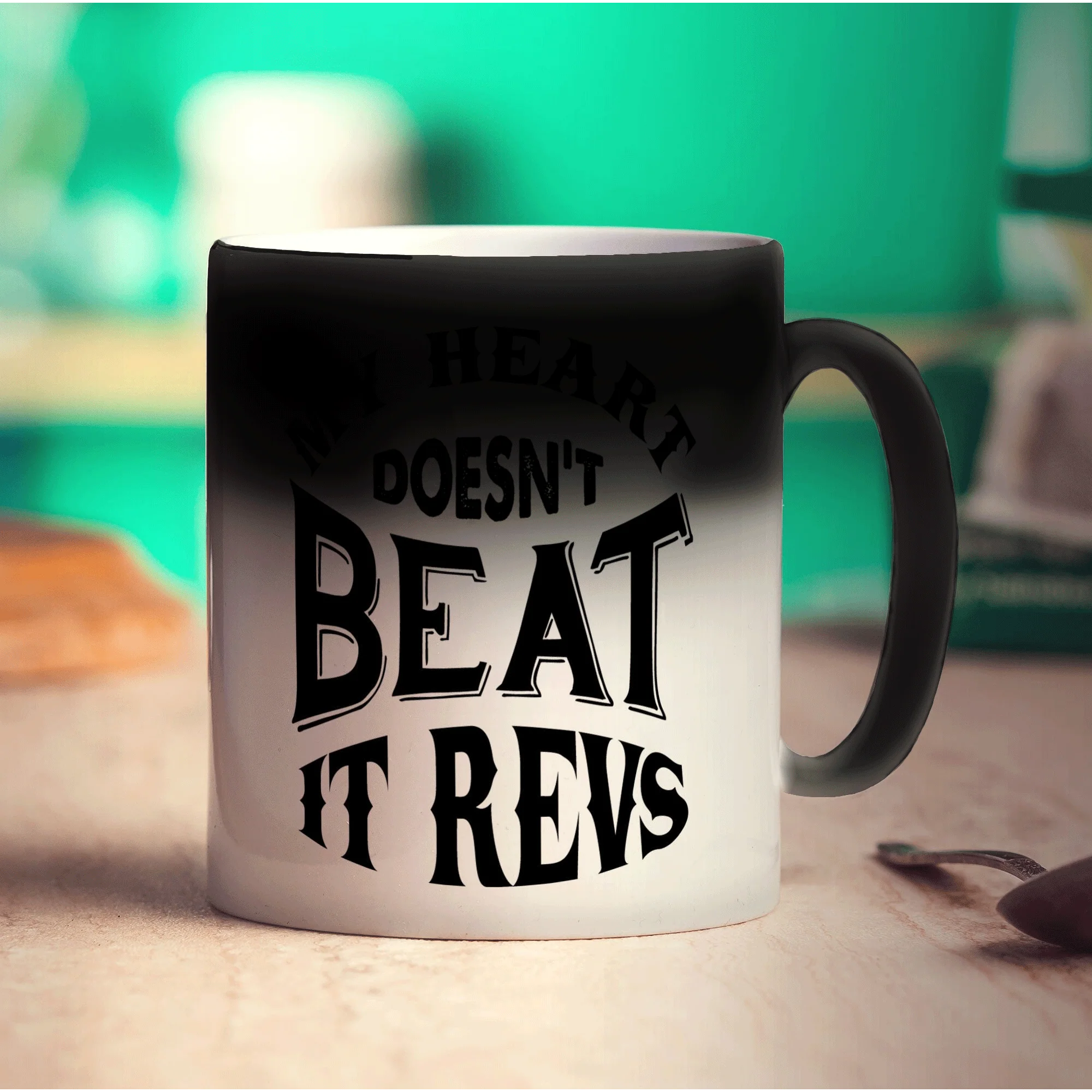 My Heart Doesn't Beat It Revs Mug - Image 6