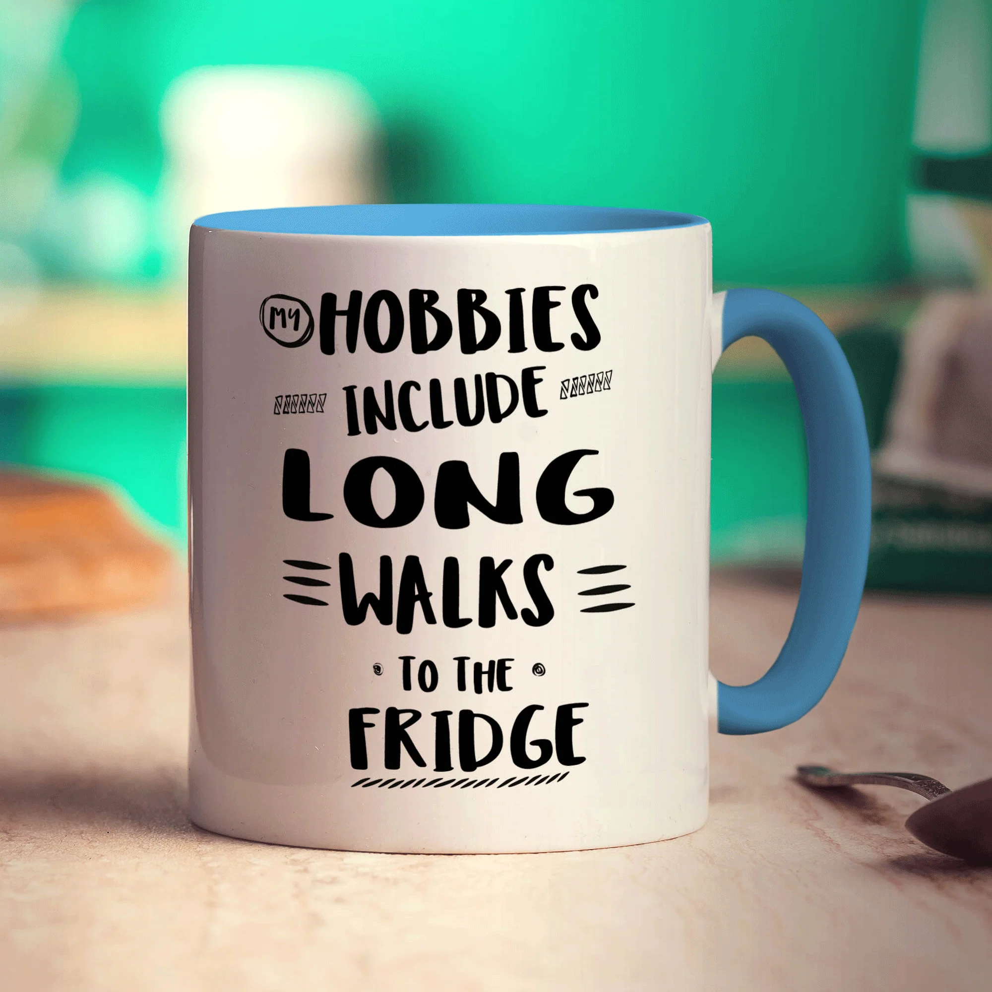 My Hobbies Include Long Walks To The Fridge Mug - Image 8