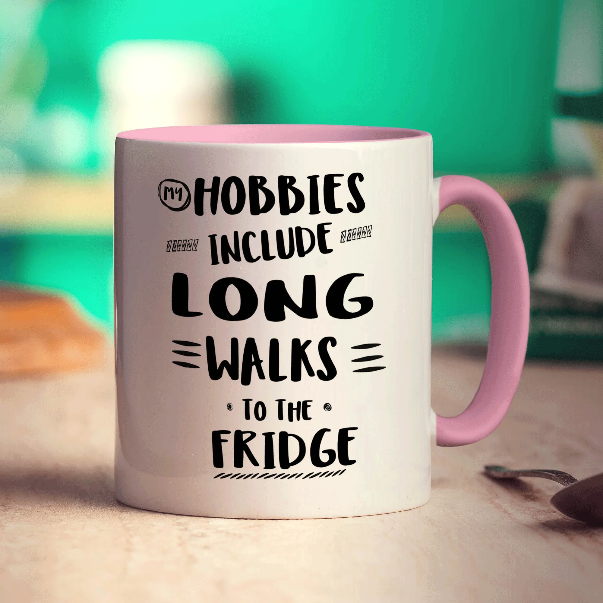 My Hobbies Include Long Walks To The Fridge Mug - Image 9