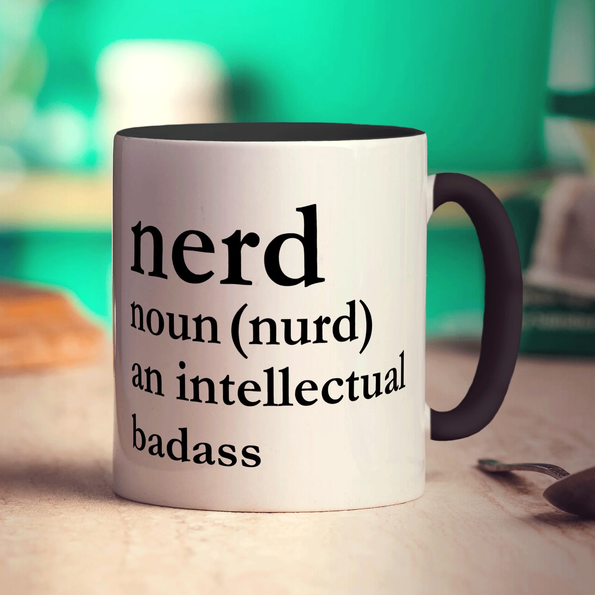 Nerd Noun (nurd) an Intellectual Badass Mug - Image 10