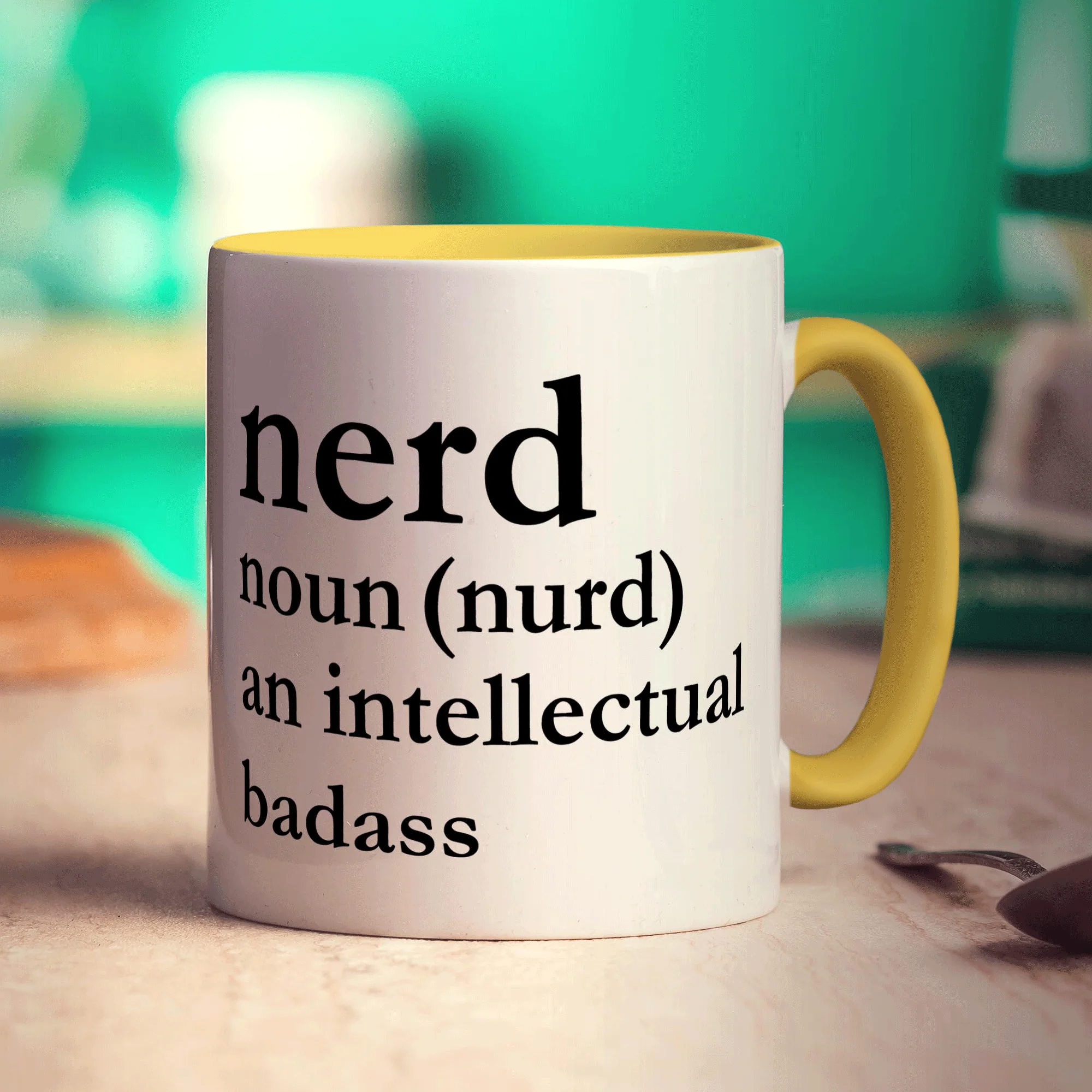 Nerd Noun (nurd) an Intellectual Badass Mug - Image 5