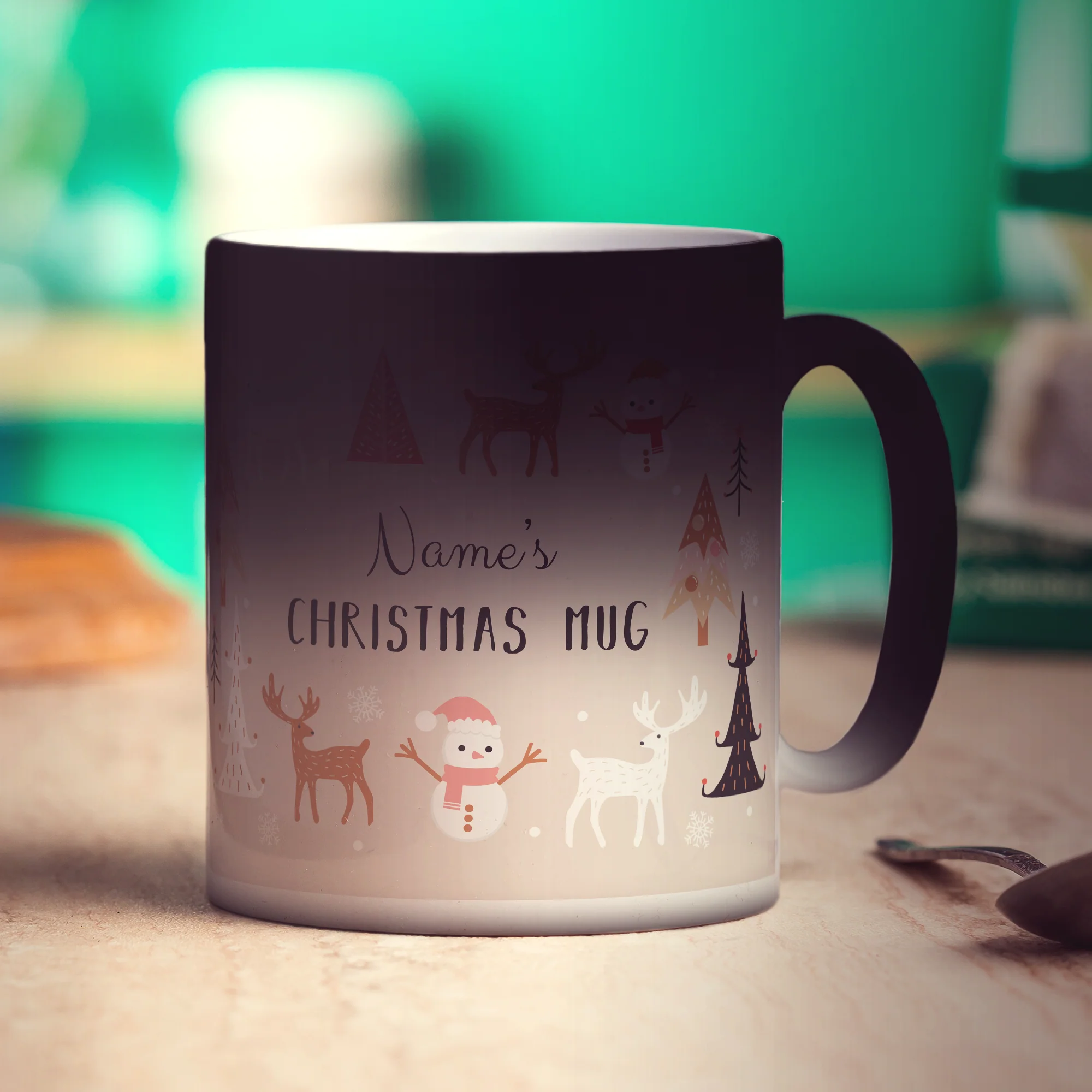 Neutral Christmas Theme Name Mug - Image 10