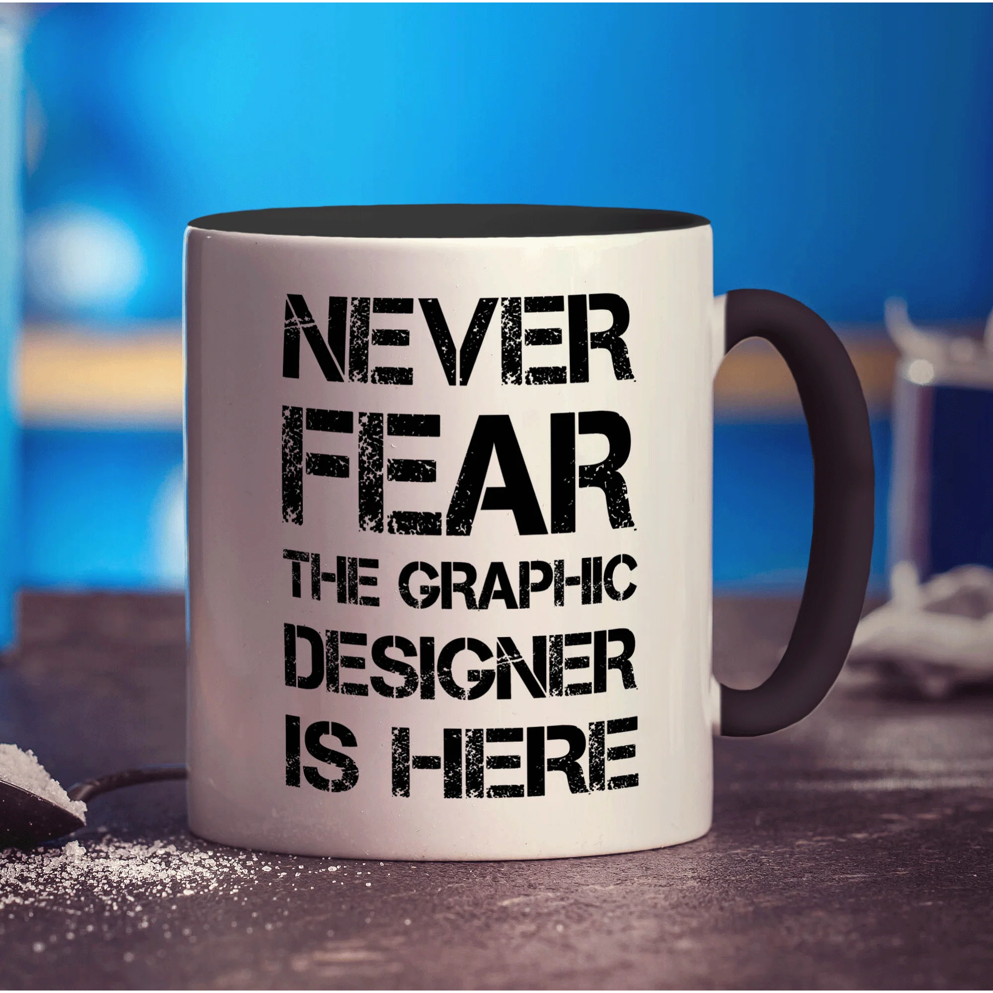 Never Fear the Graphic Designer is Here Mug - Image 10