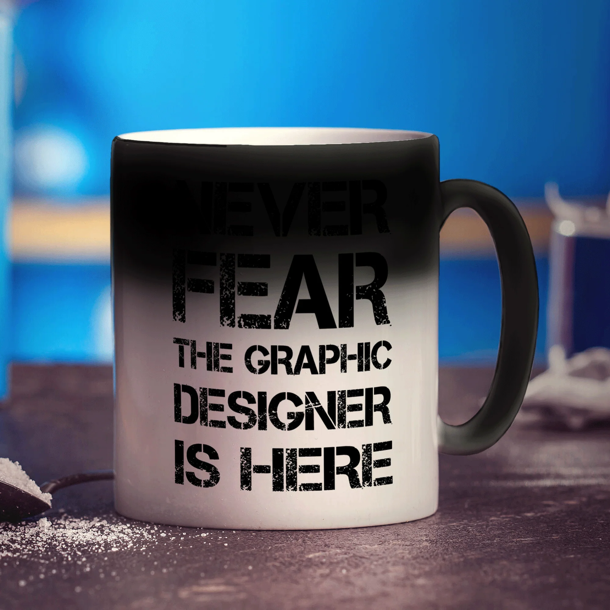 Never Fear the Graphic Designer is Here Mug - Image 6