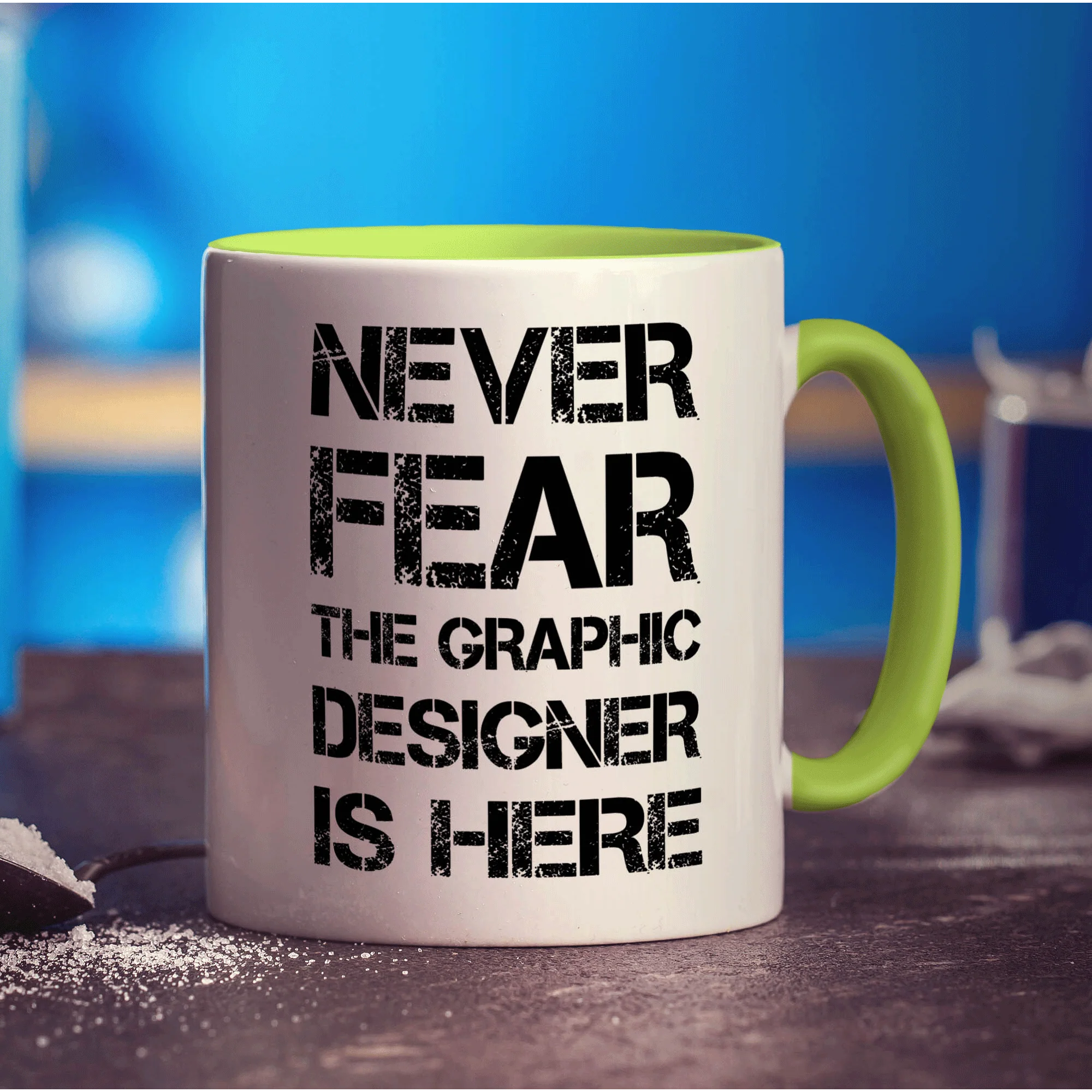 Never Fear the Graphic Designer is Here Mug - Image 7
