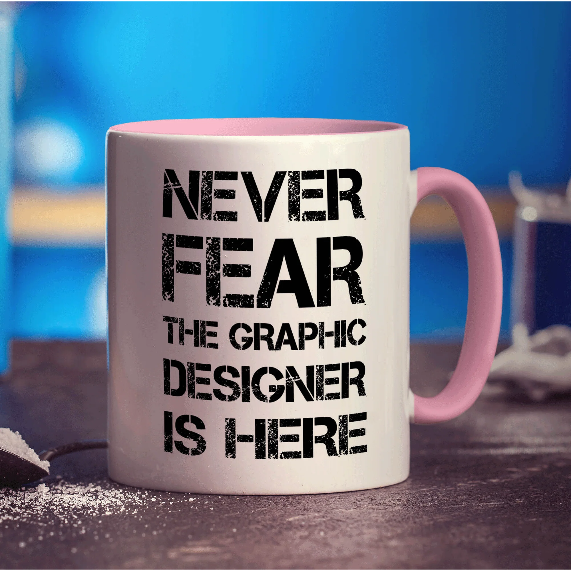 Never Fear the Graphic Designer is Here Mug - Image 9