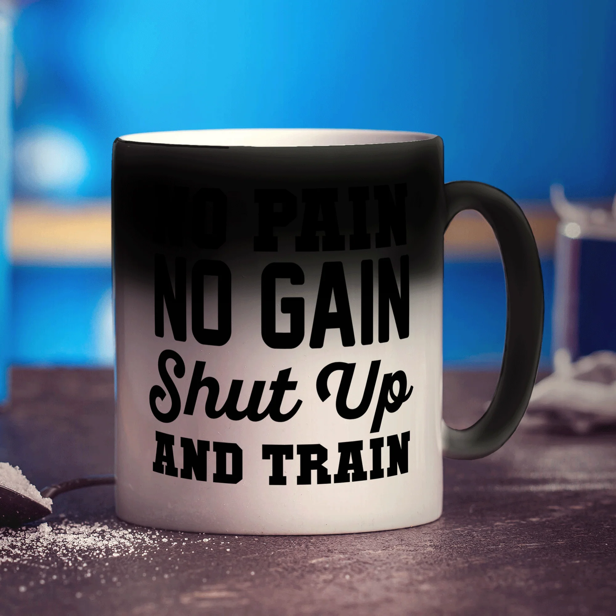 No Pain, No Gain, Shut Up and Train Mug - Image 6