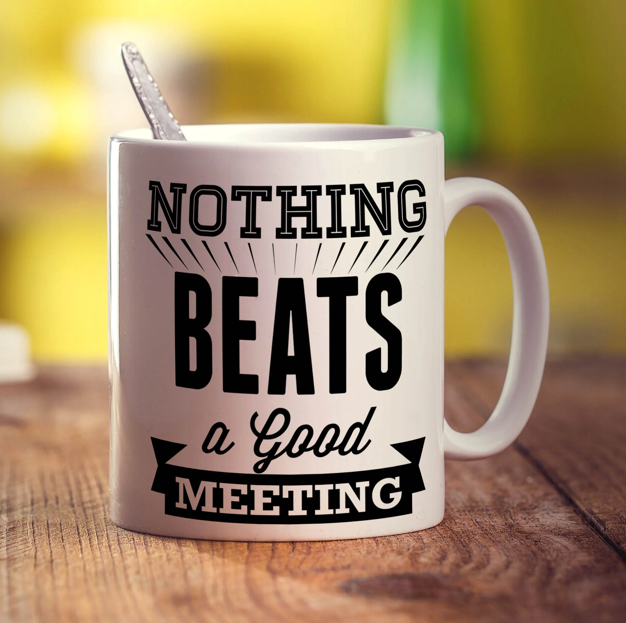 Nothing Beats a Good Meeting Mug - Image 3