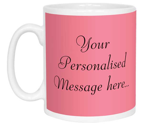 Number 1 Decorative Personalised Mug - Pink - Image 2