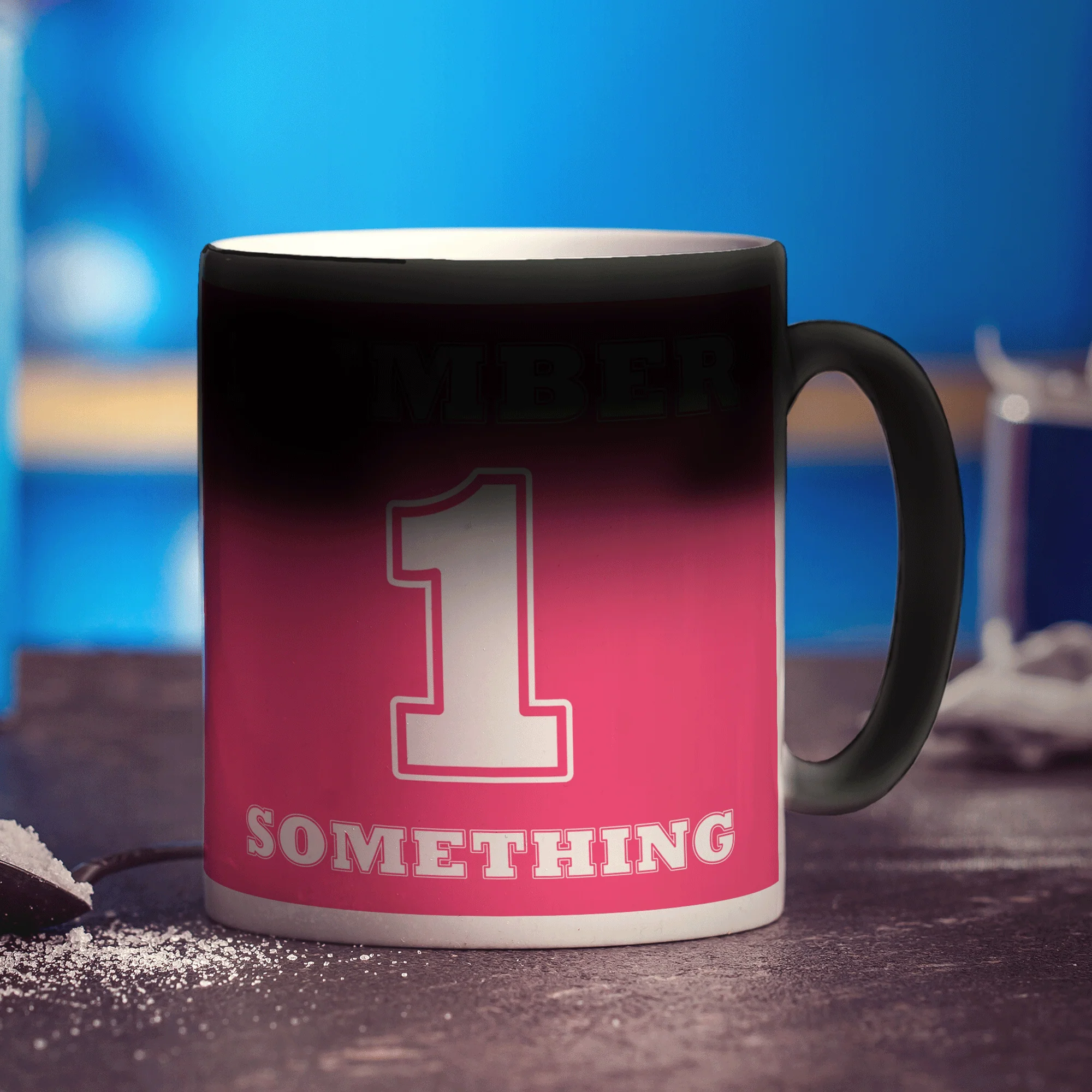 Number 1 Personalised Mug - Pink - Image 12