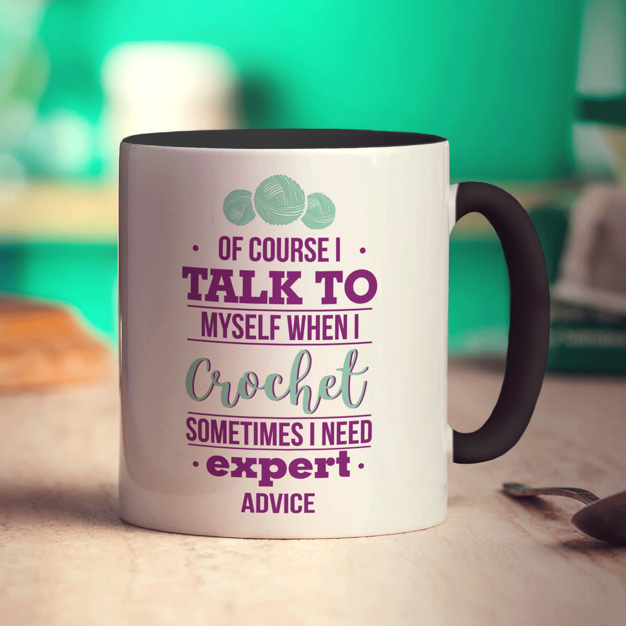 Of Course I Talk to Myself When I Crochet Sometimes I Need Expert Advice Mug - Image 10