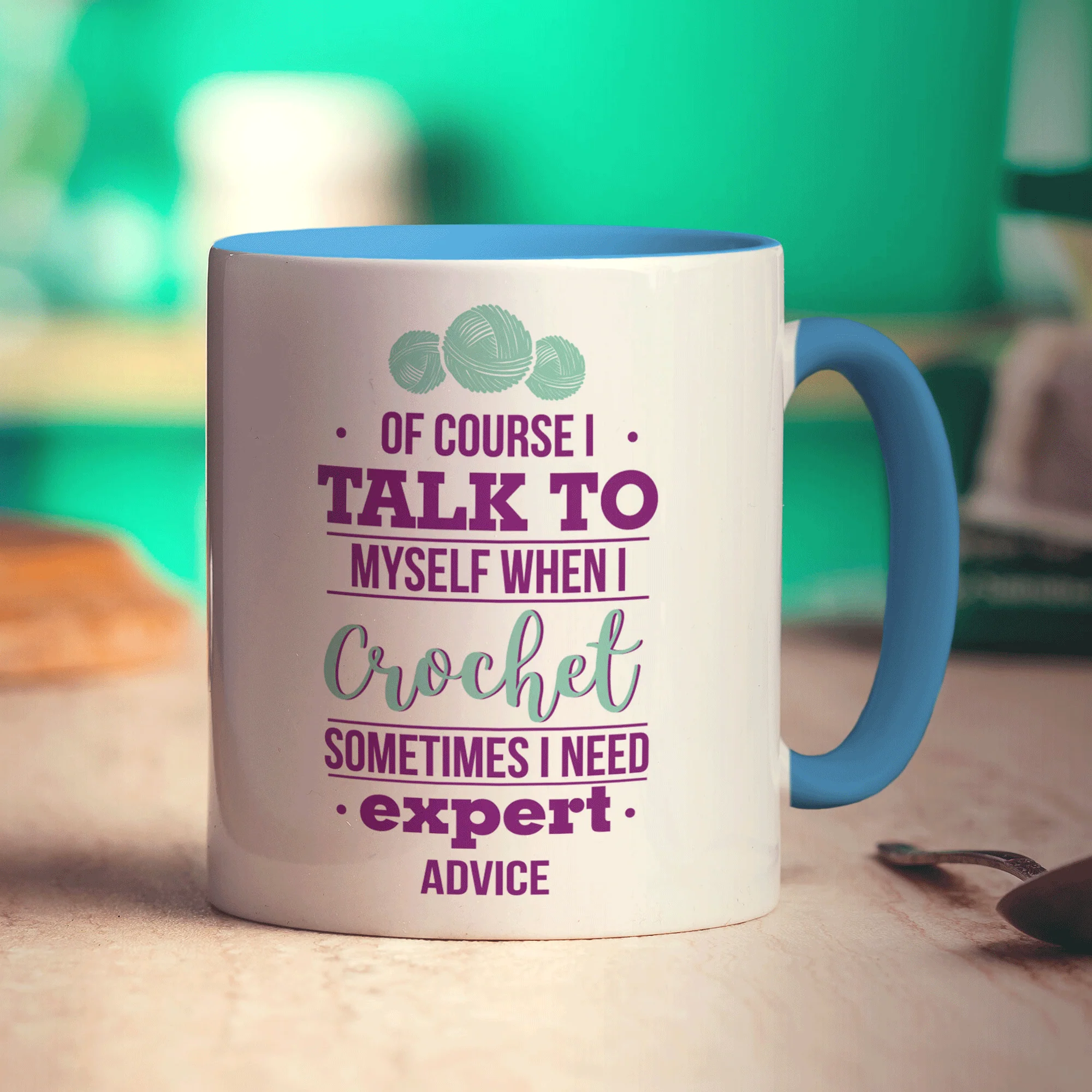 Of Course I Talk to Myself When I Crochet Sometimes I Need Expert Advice Mug - Image 8