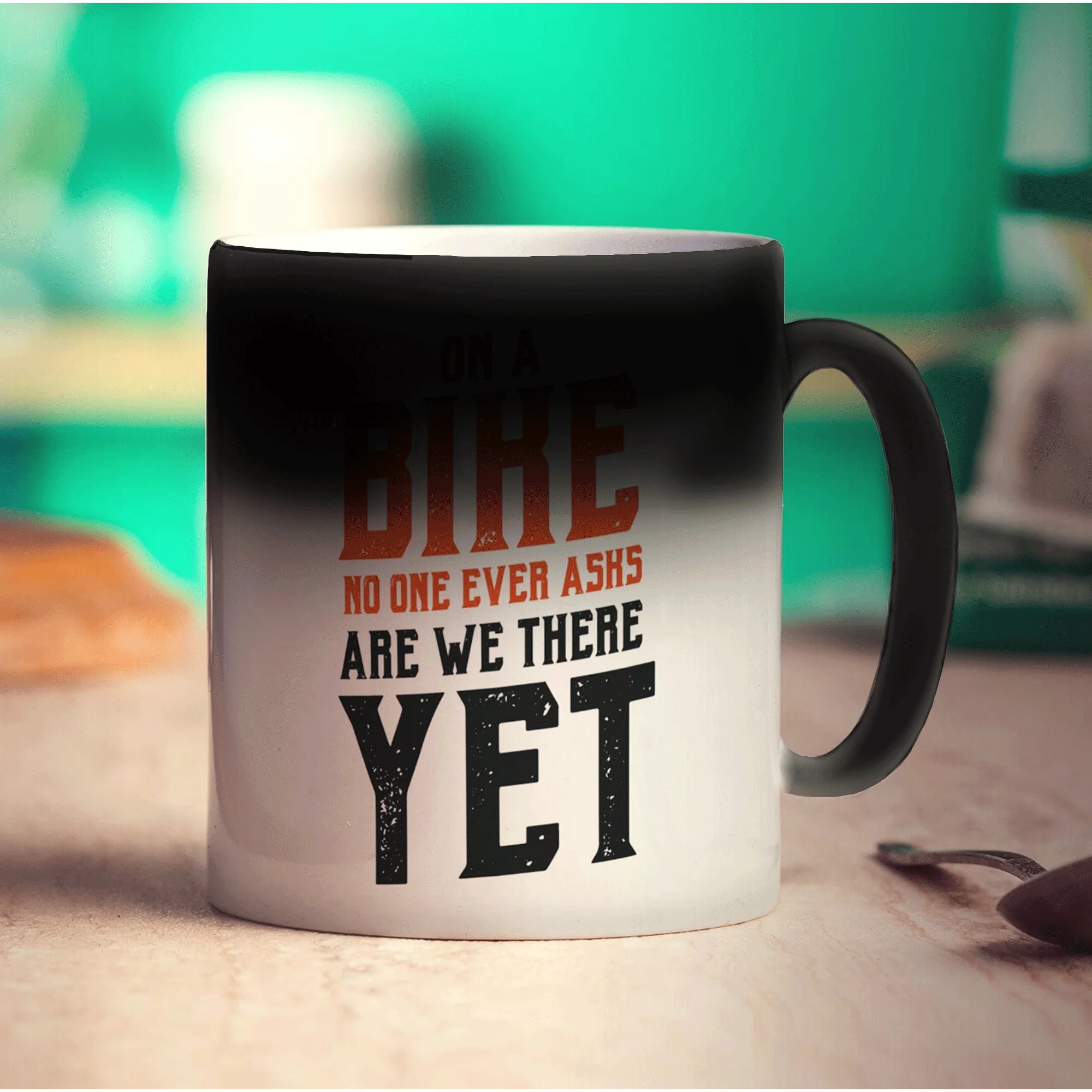 On a Bike No One Ever Asks Are We There Yet Mug - Image 6