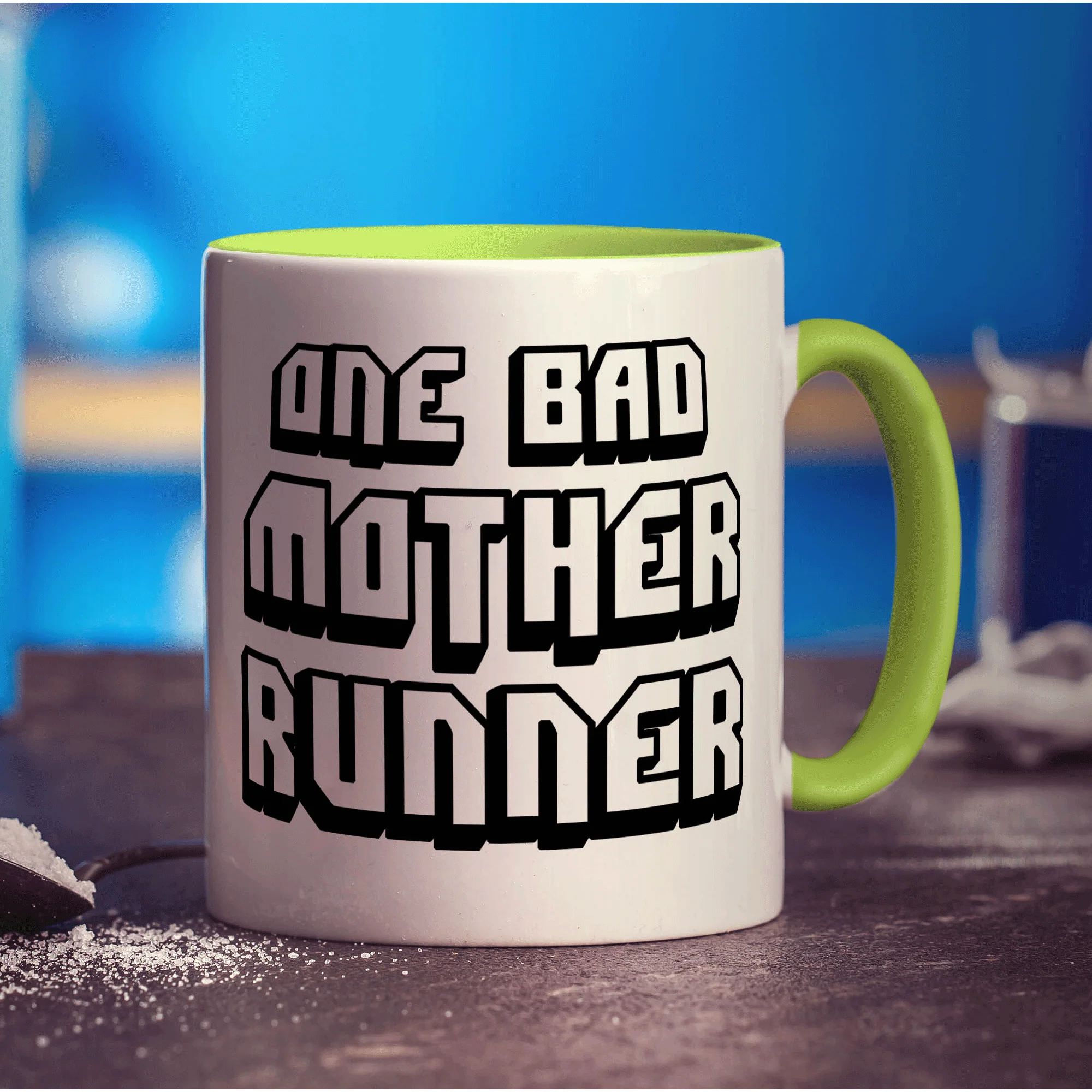One Bad Mother Runner Mug - Image 7