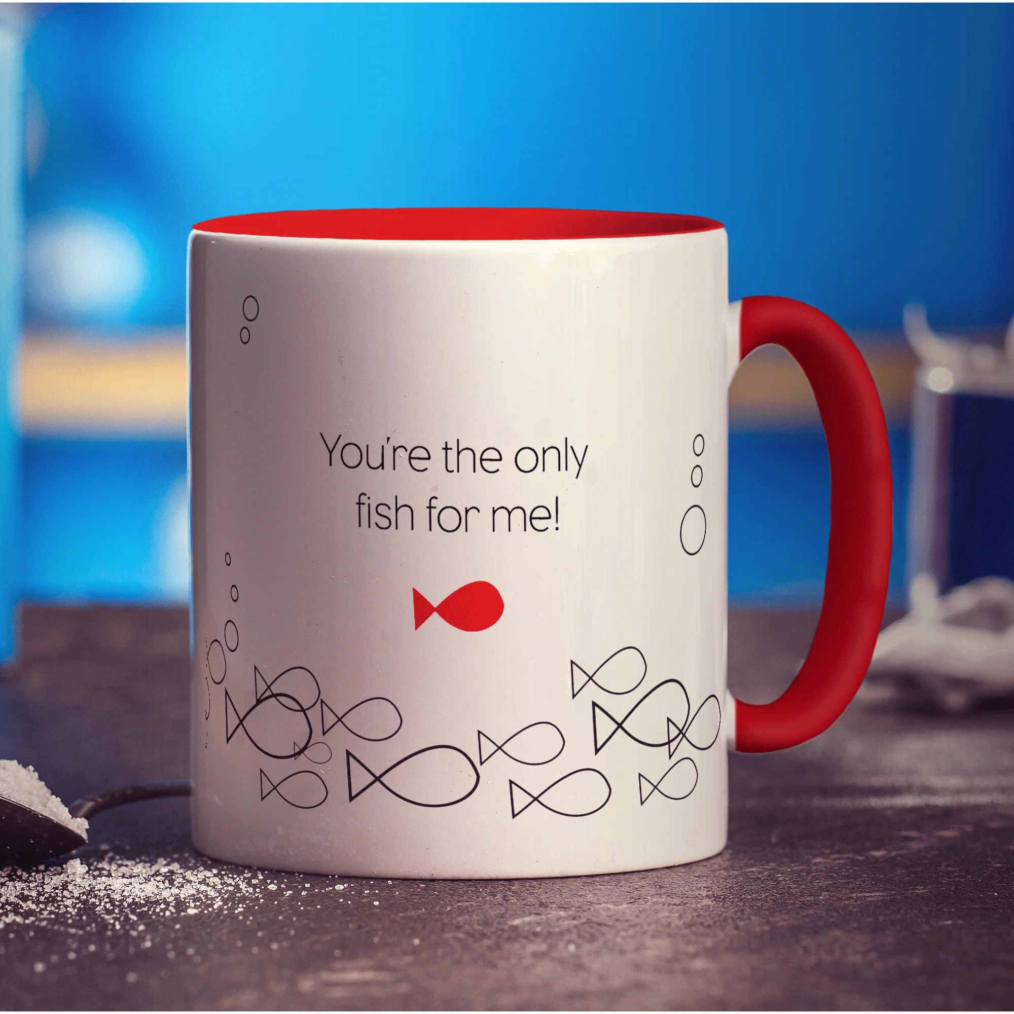 Only Fish For Me' Name Mug - Image 10