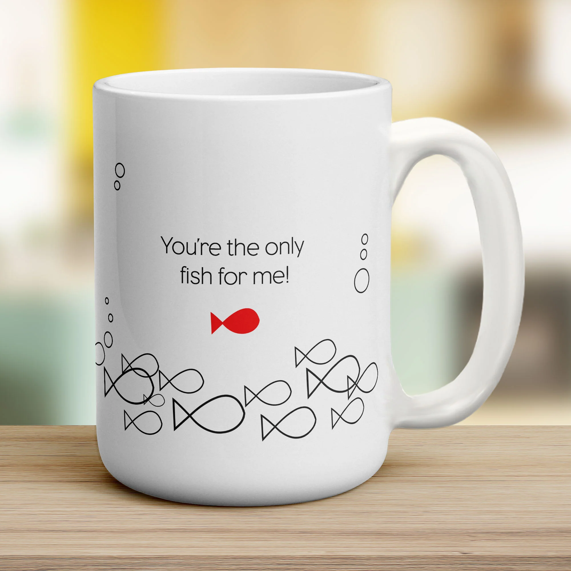 Only Fish For Me' Name Mug - Image 11