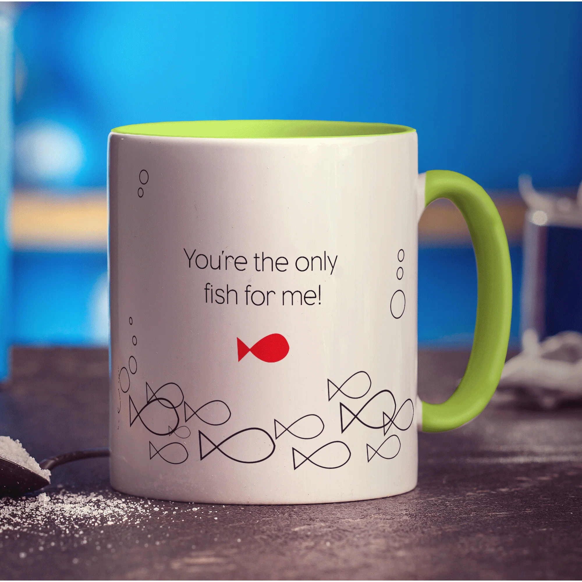 Only Fish For Me' Name Mug - Image 6