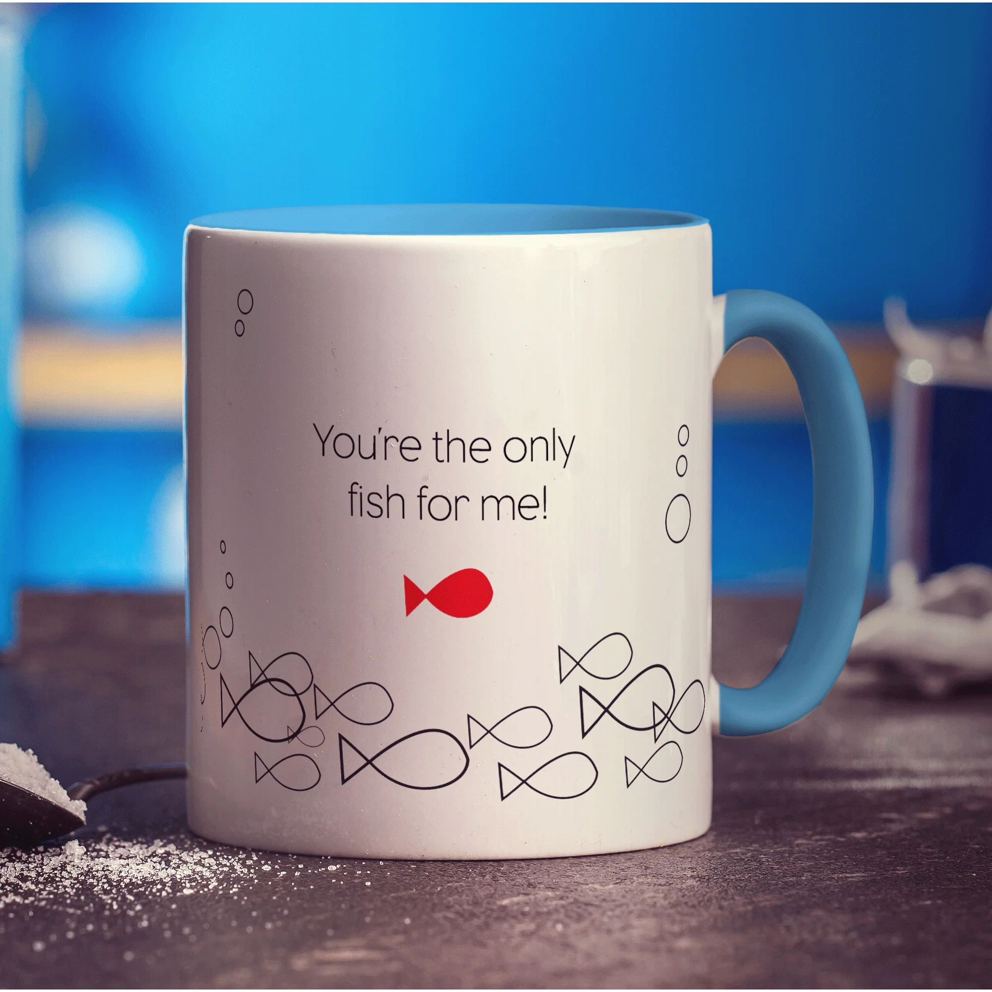 Only Fish For Me' Name Mug - Image 7