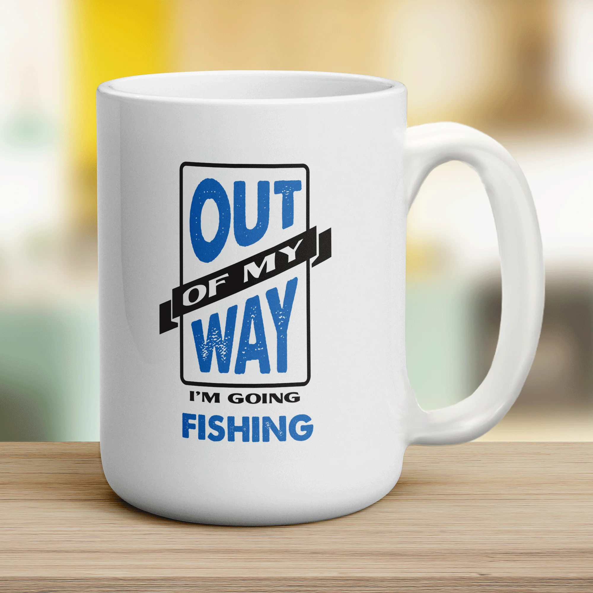 Out of My Way I'm Going Fishing Mug - Image 12