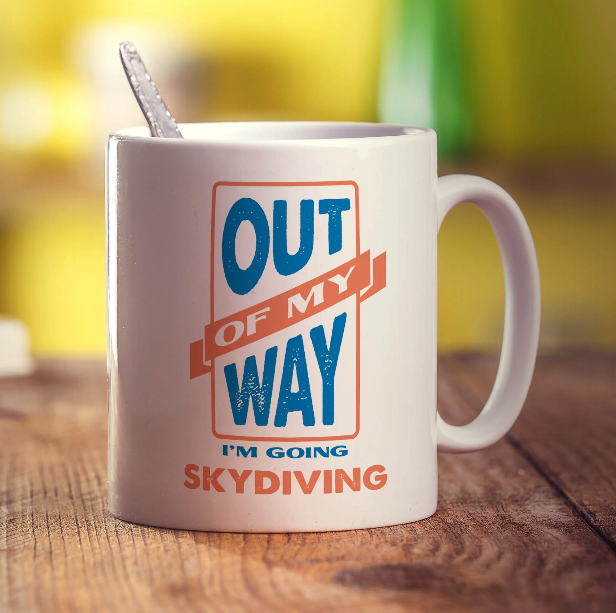 Out of My Way I'm Going Skydiving Mug - Image 3