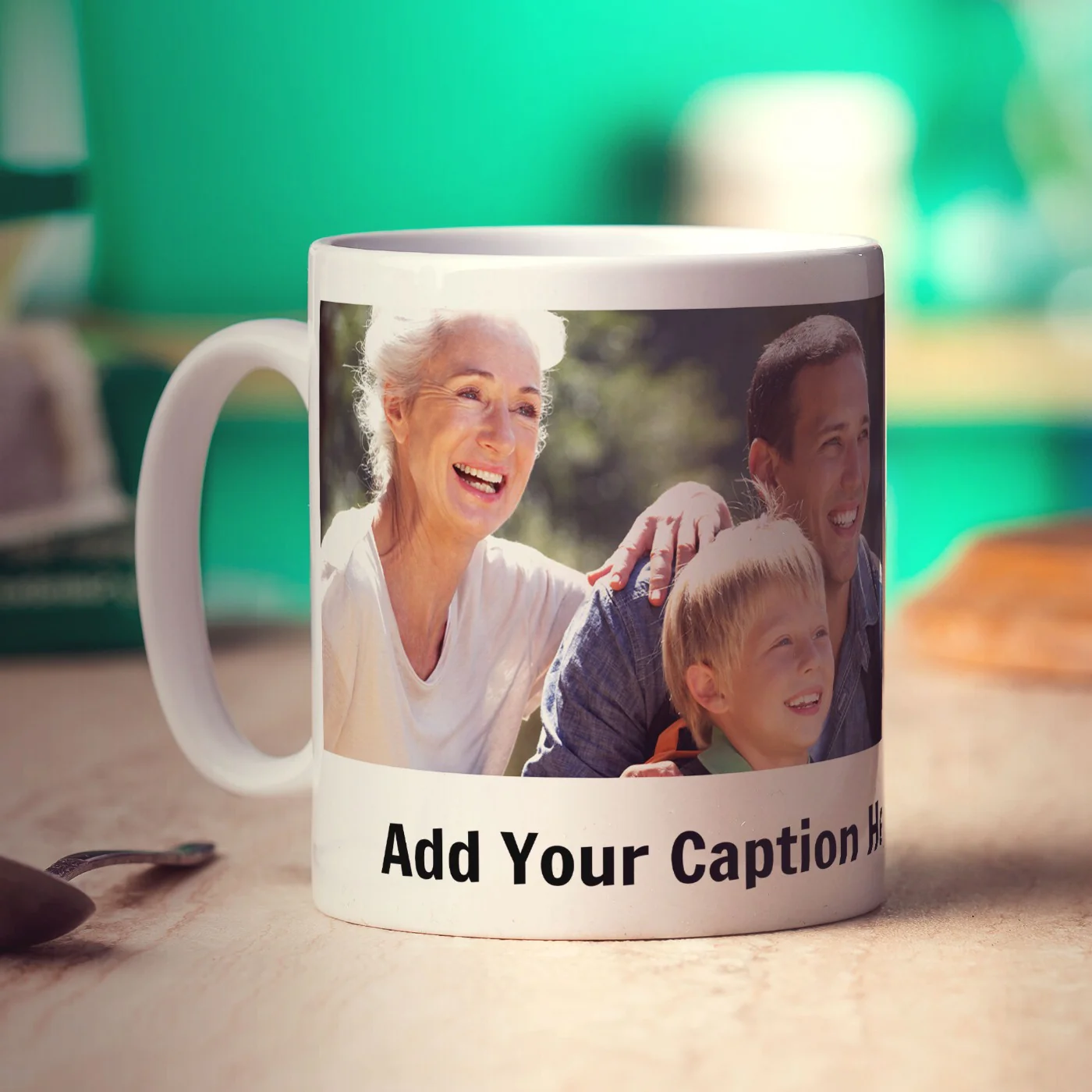 Panoramic Photo Mug with Caption - Image 4