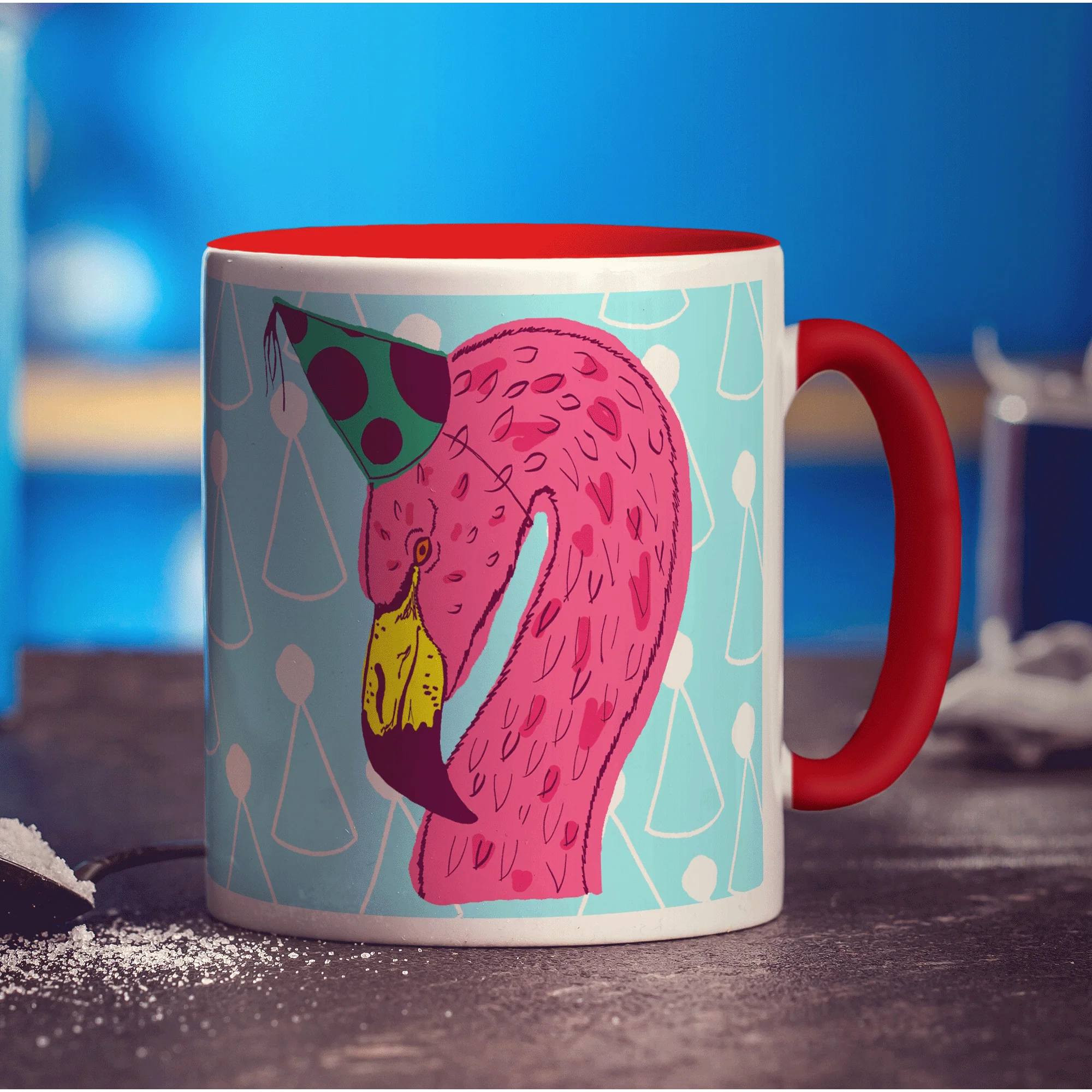 Party Flamingo Mug by Rebecca Garforth - Image 10