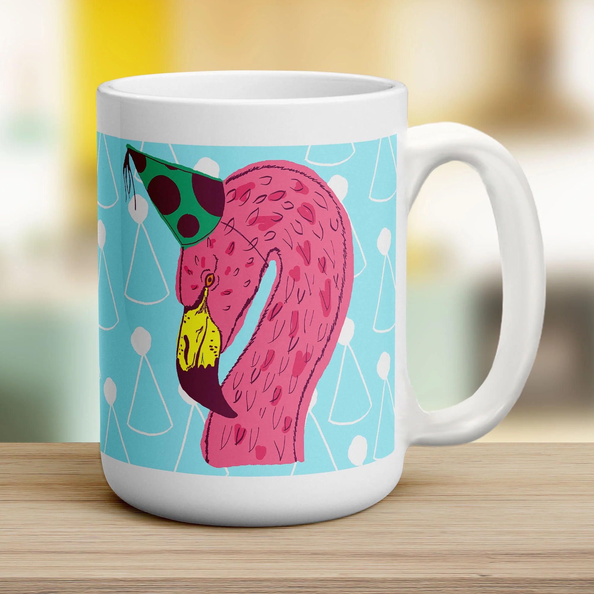 Party Flamingo Mug by Rebecca Garforth - Image 11