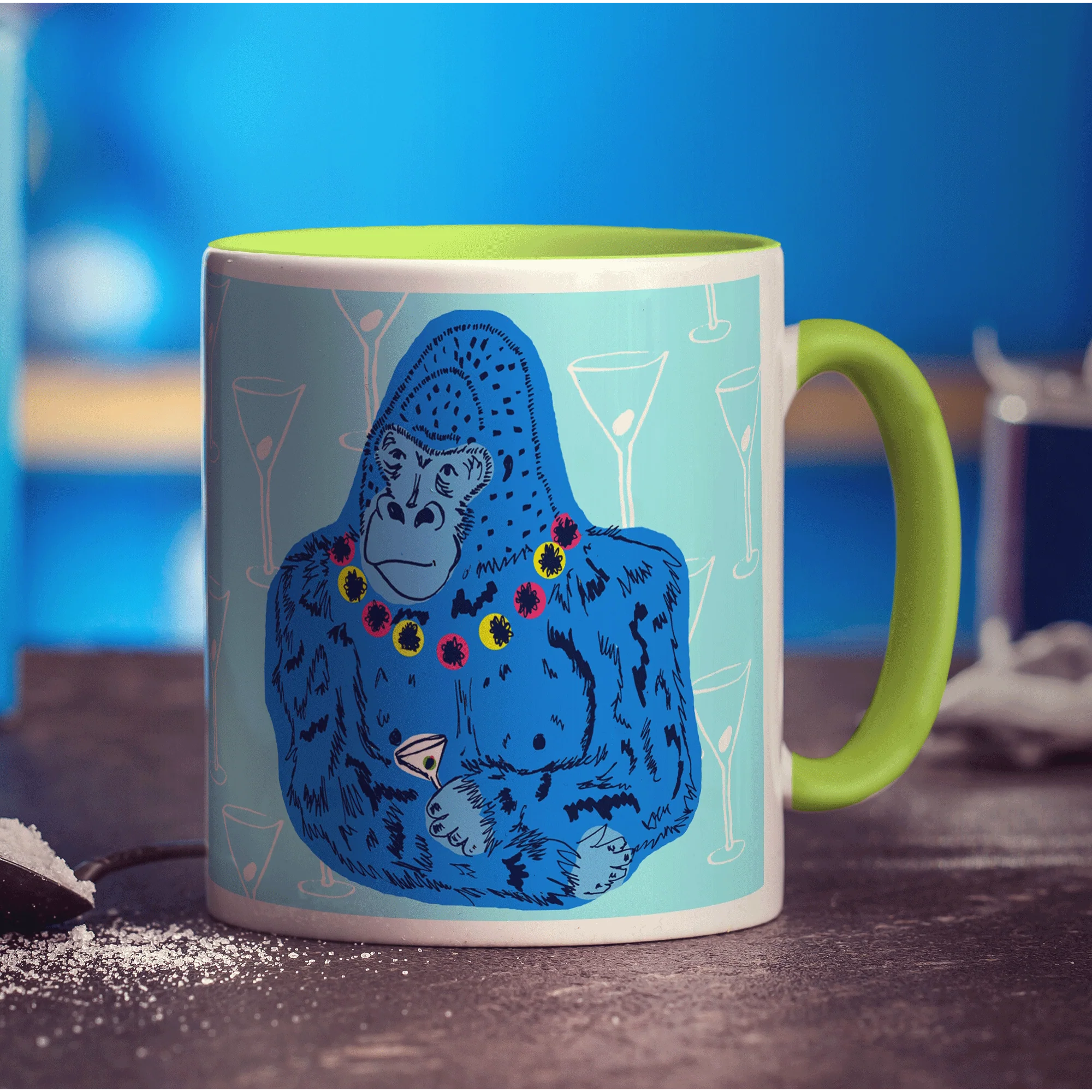 Party Gorilla Mug by Rebecca Garforth - Image 6
