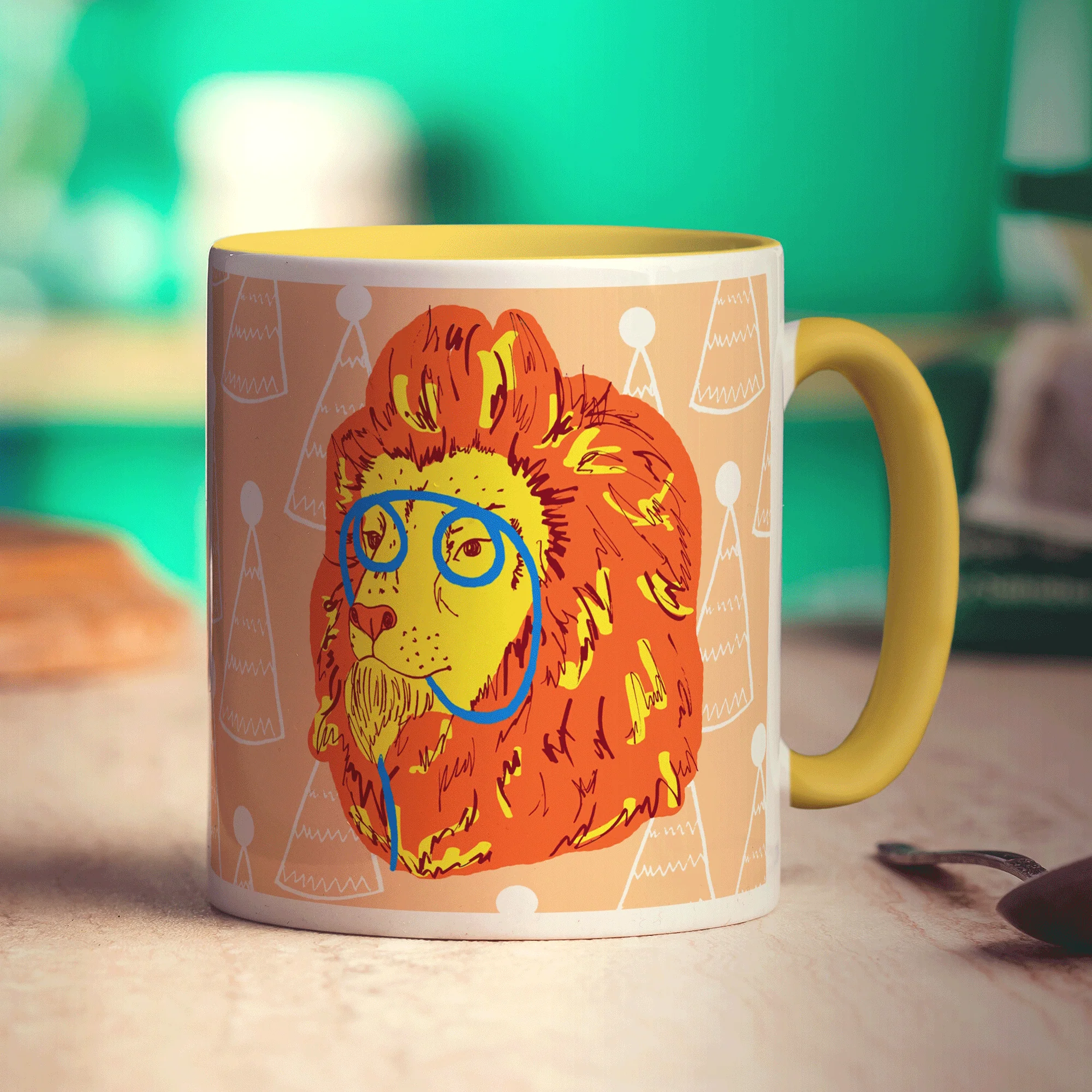 Party Lion Mug by Rebecca Garforth - Image 3