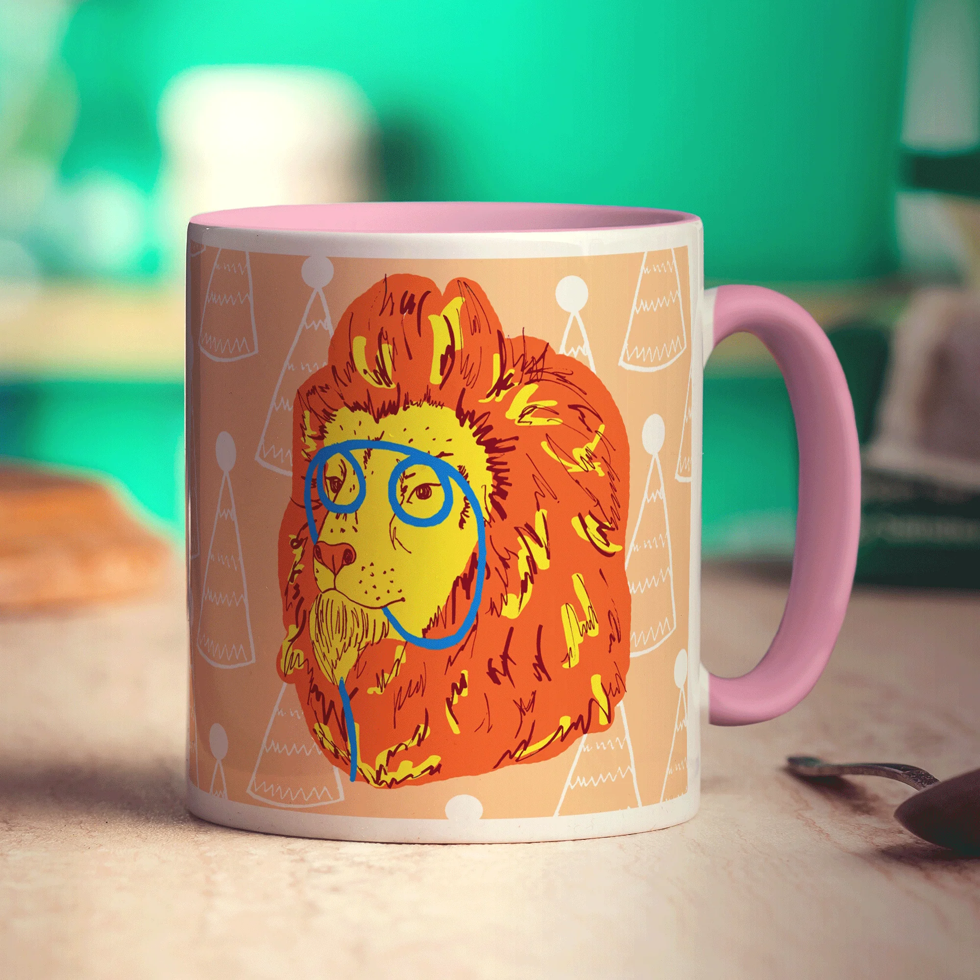 Party Lion Mug by Rebecca Garforth - Image 7
