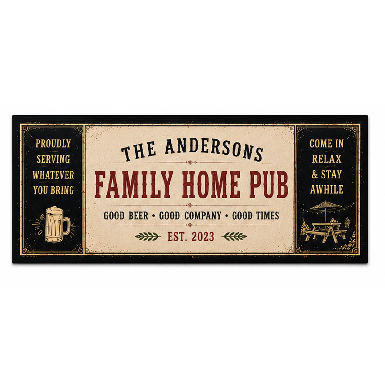 Personalised Bar Runner / Bar Mat - Image 3