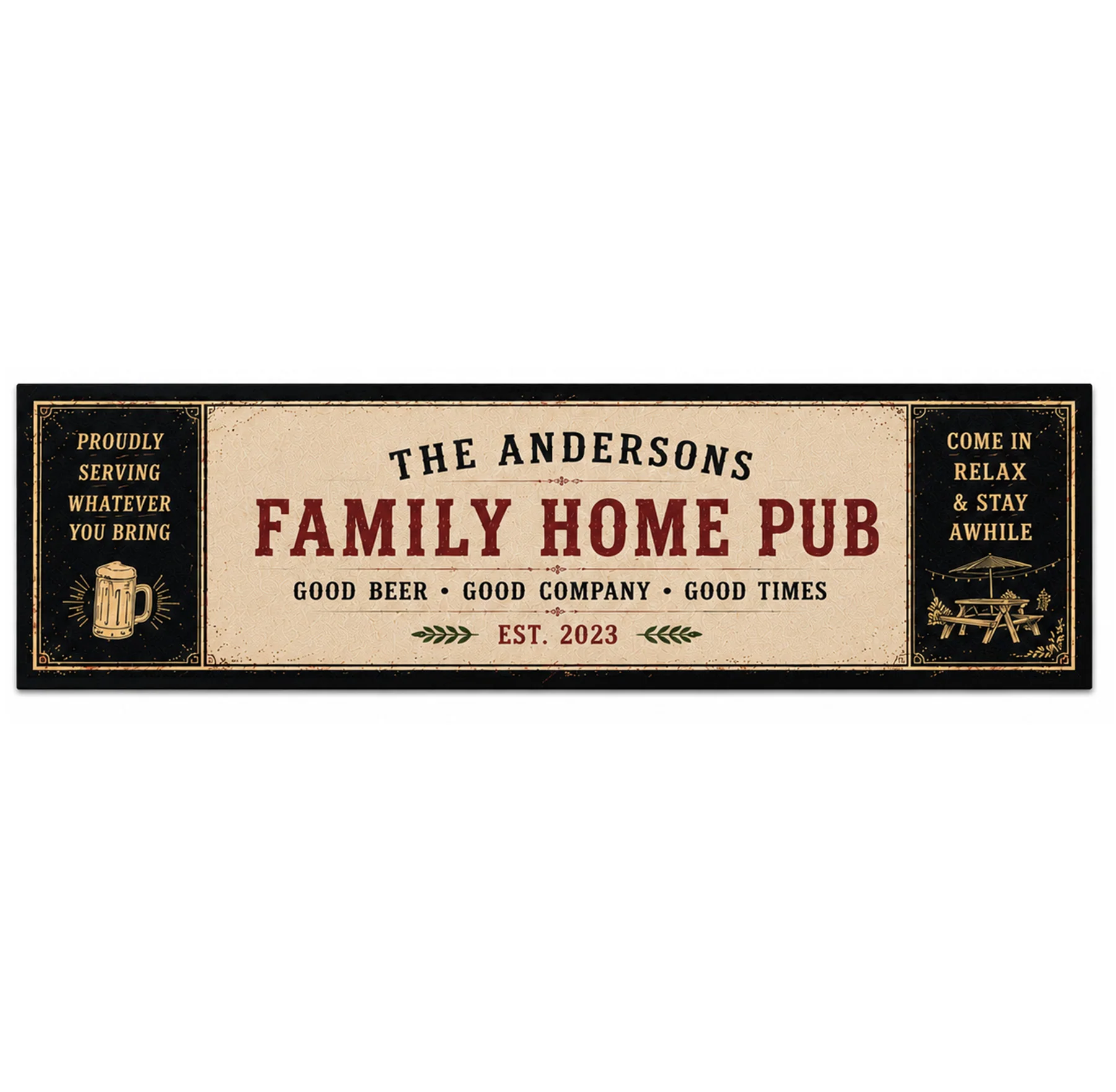 Personalised Bar Runner / Bar Mat - Image 4