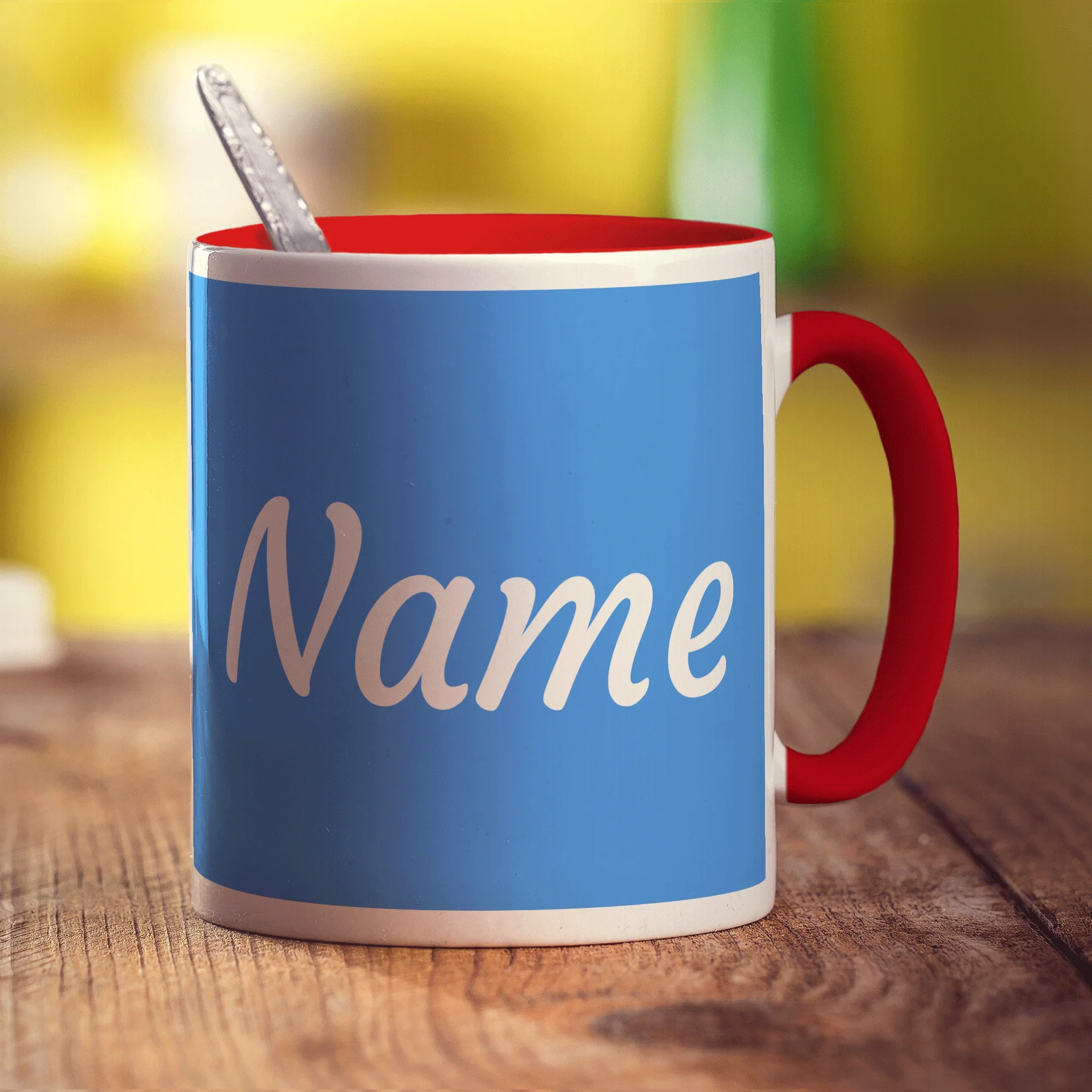 Personalised Blue Mug With Name - Image 15