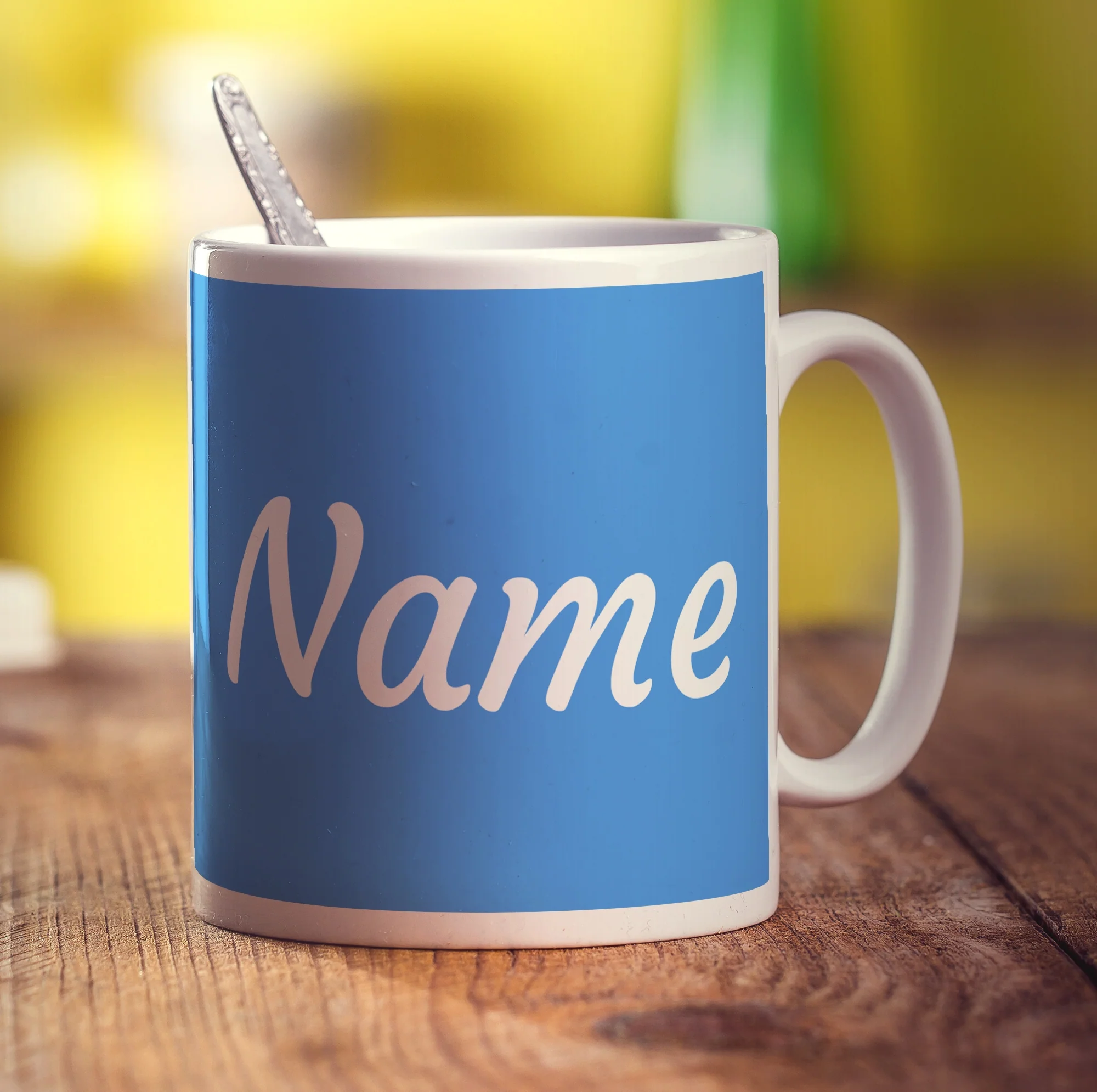 Personalised Blue Mug With Name - Image 5