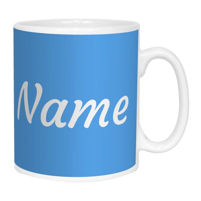 Personalised Blue Mug With Name - Image 8