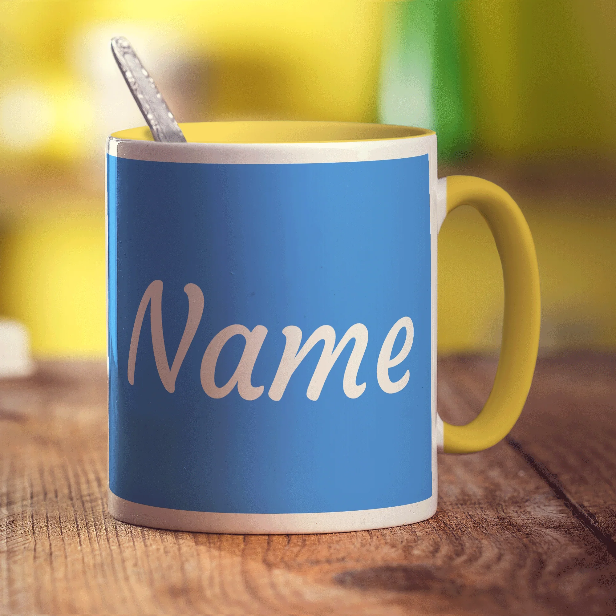 Personalised Blue Mug With Name - Image 9