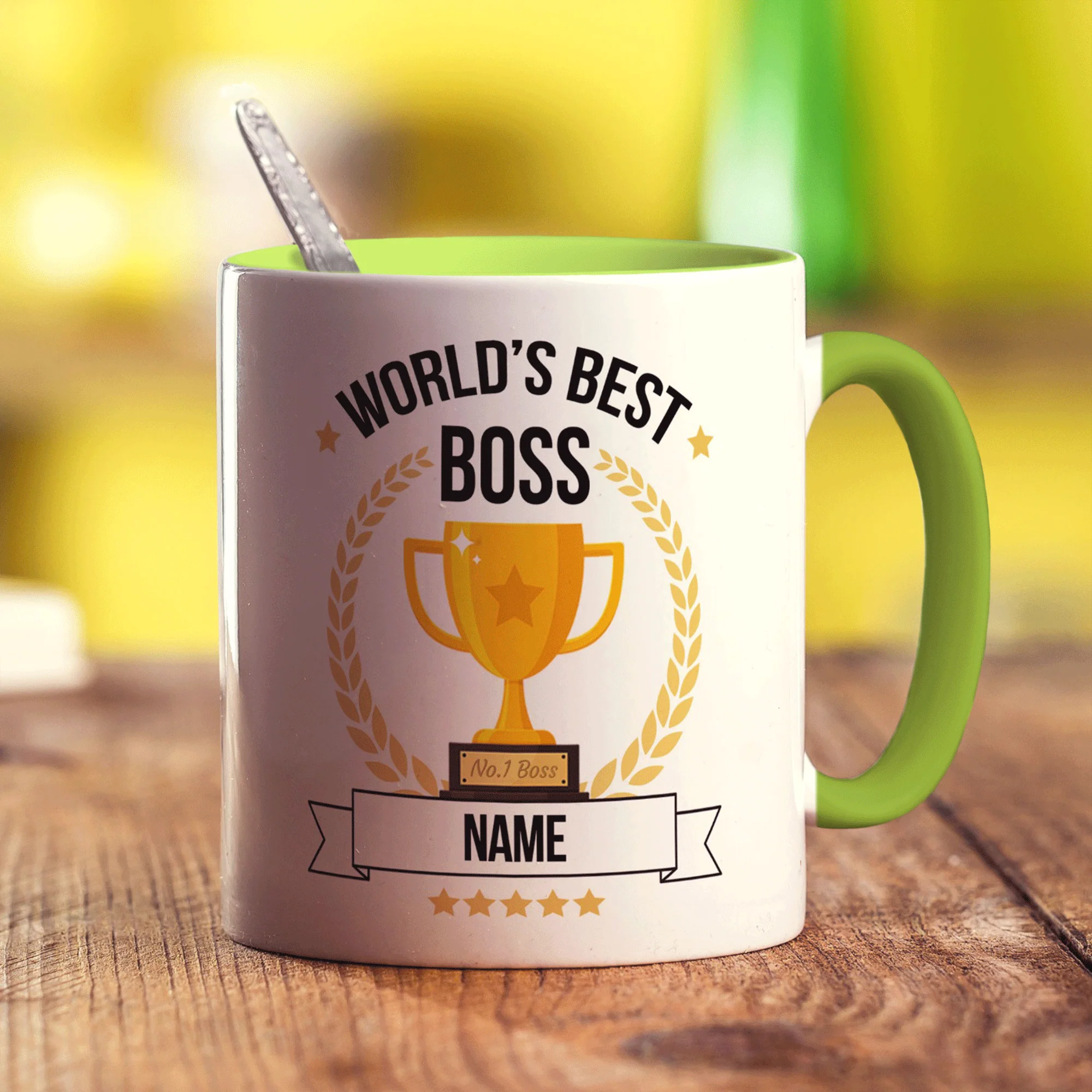 World's Best Boss Personalised Mug - Image 9