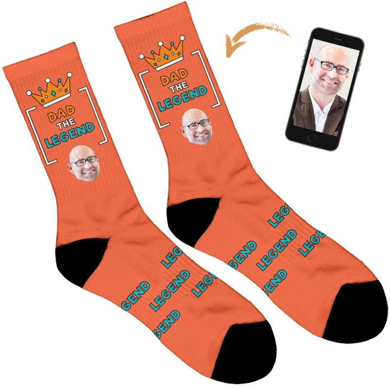 Personalised Dad Legend Socks - Image 32