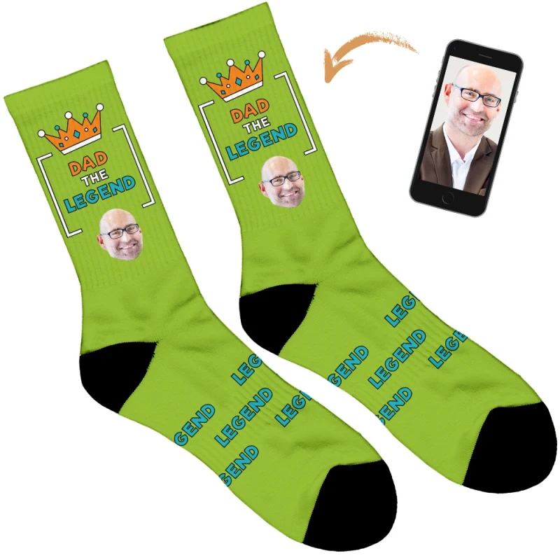 Personalised Dad Legend Socks - Image 34