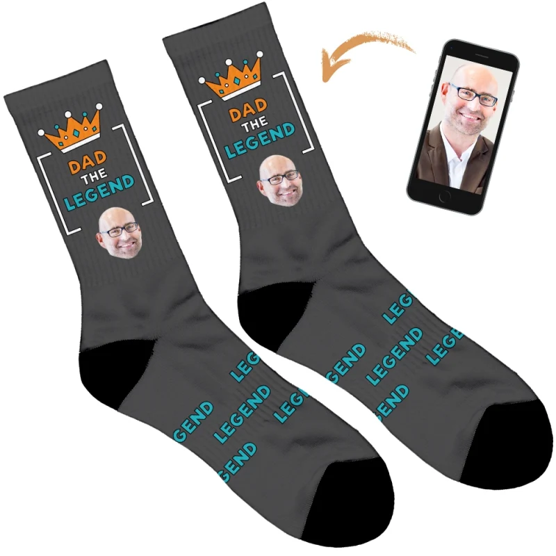 Personalised Dad Legend Socks - Image 9