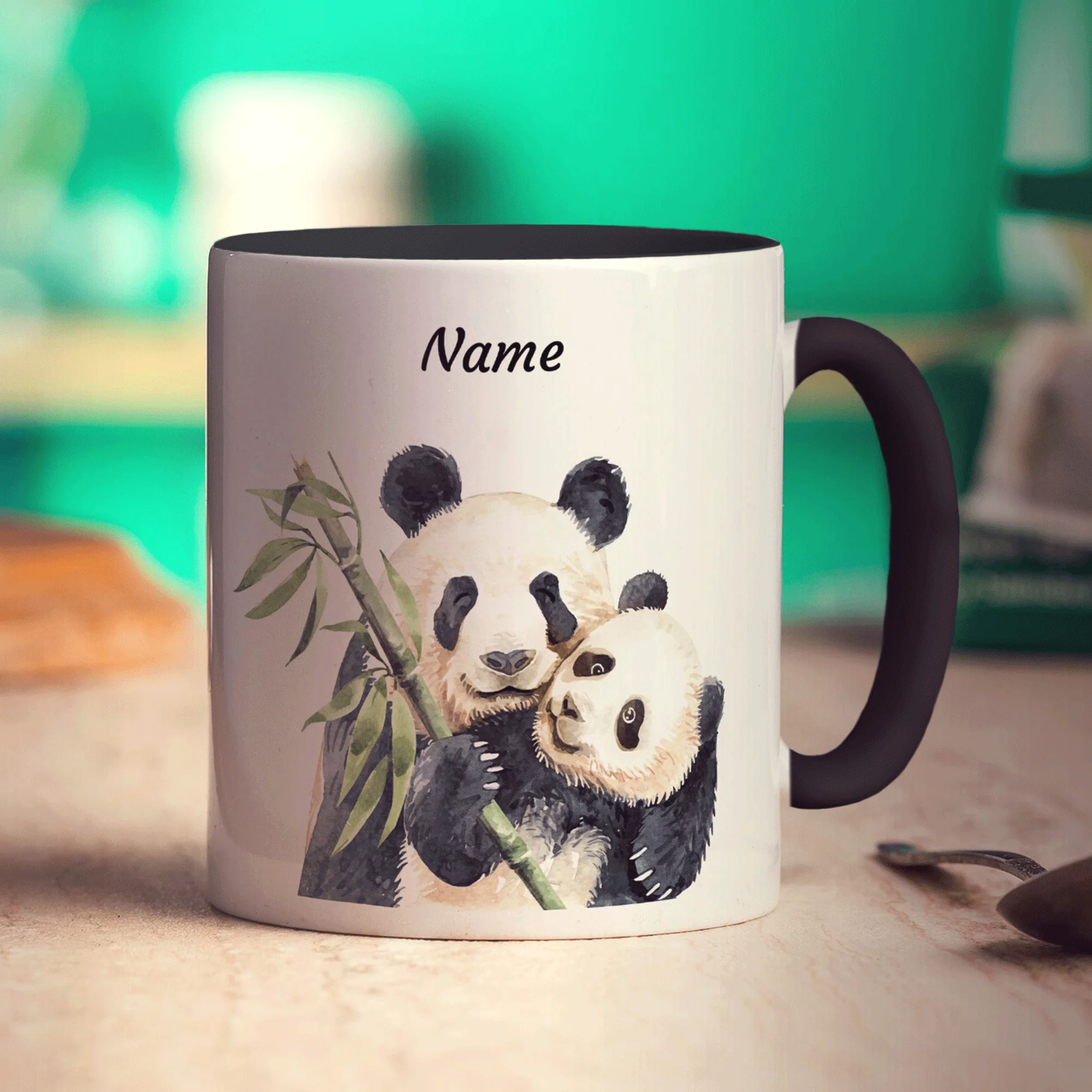 Personalised Hugging Pandas Mug - Image 10