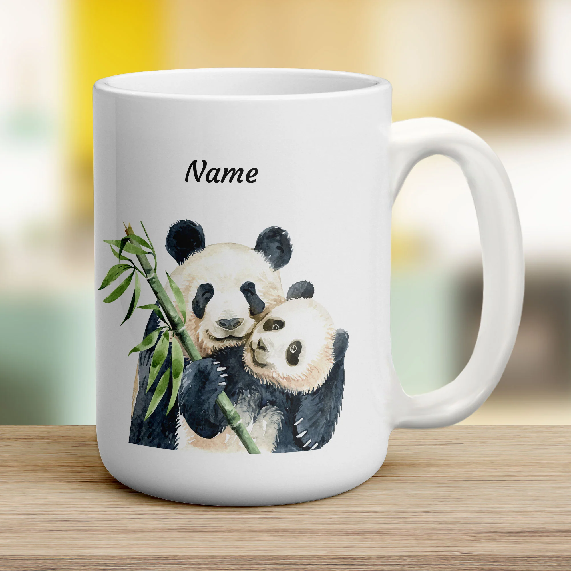 Personalised Hugging Pandas Mug - Image 12