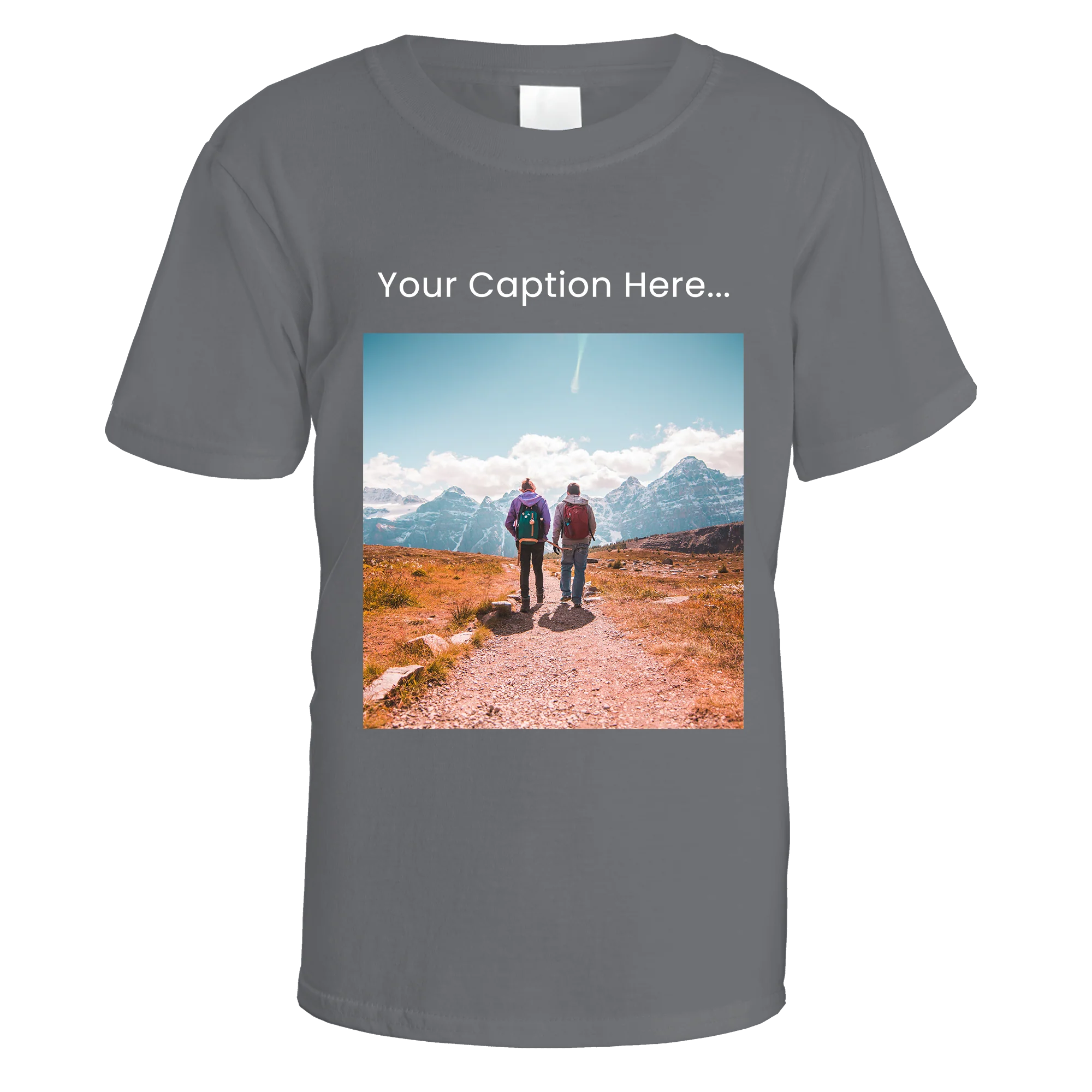 Personalised Photo and Top Caption T-Shirt - Image 10
