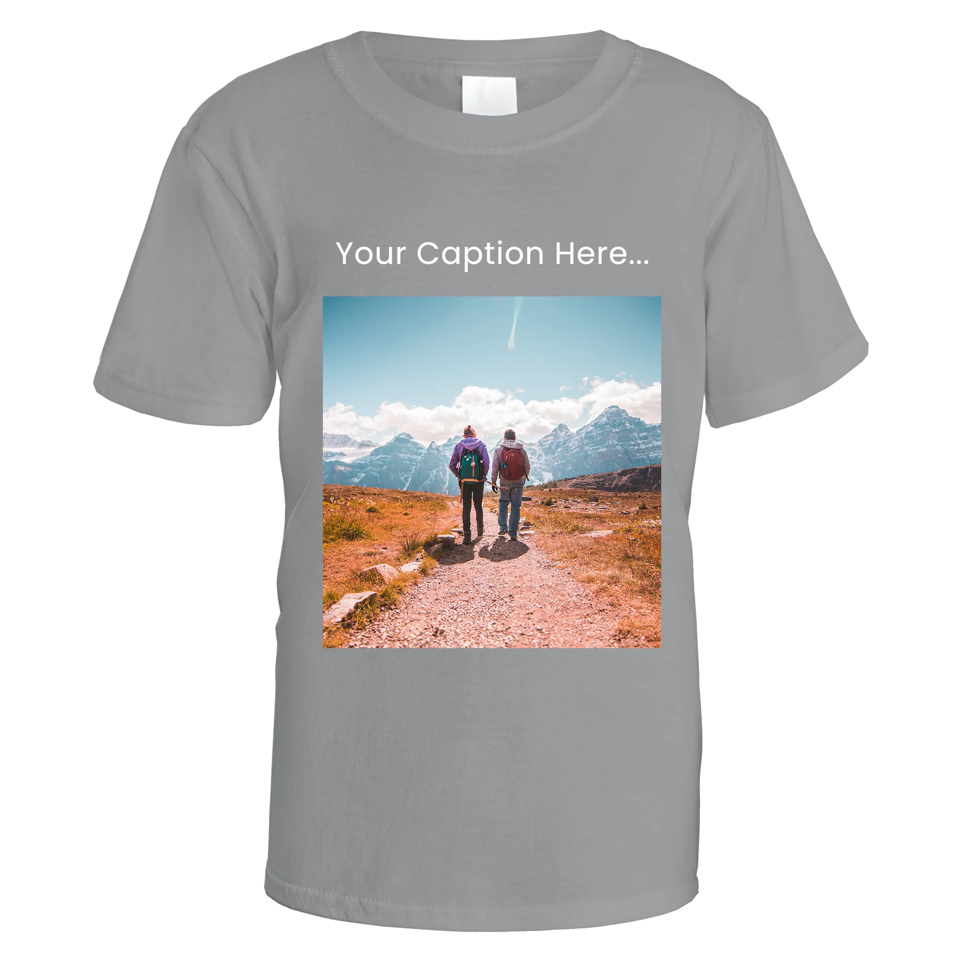 Personalised Photo and Top Caption T-Shirt - Image 12