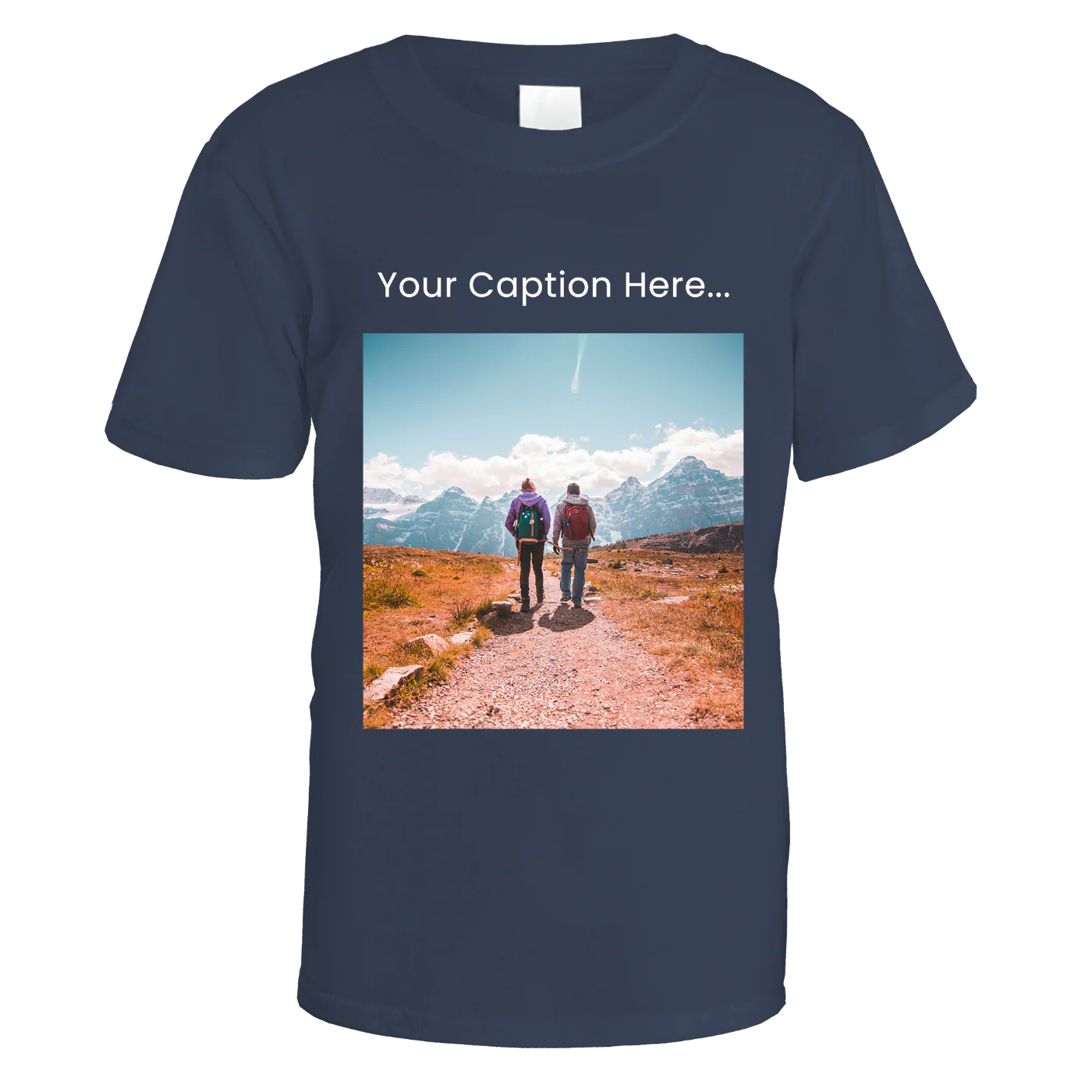 Personalised Photo and Top Caption T-Shirt - Image 3
